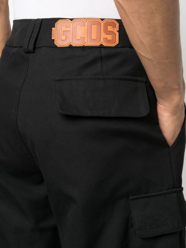 GCDS !DS! AW22 GCDS Logo Patch Cargo Black Pants Size US 32 / EU 48 - 5 Thumbnail