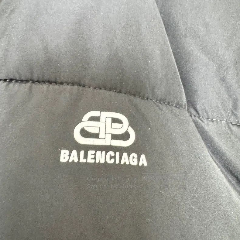 Balenciaga Balenciaga Black Oversized Buckle Down Puffer Jacket Size XXS / US 00 / IT 34 - 3 Thumbnail