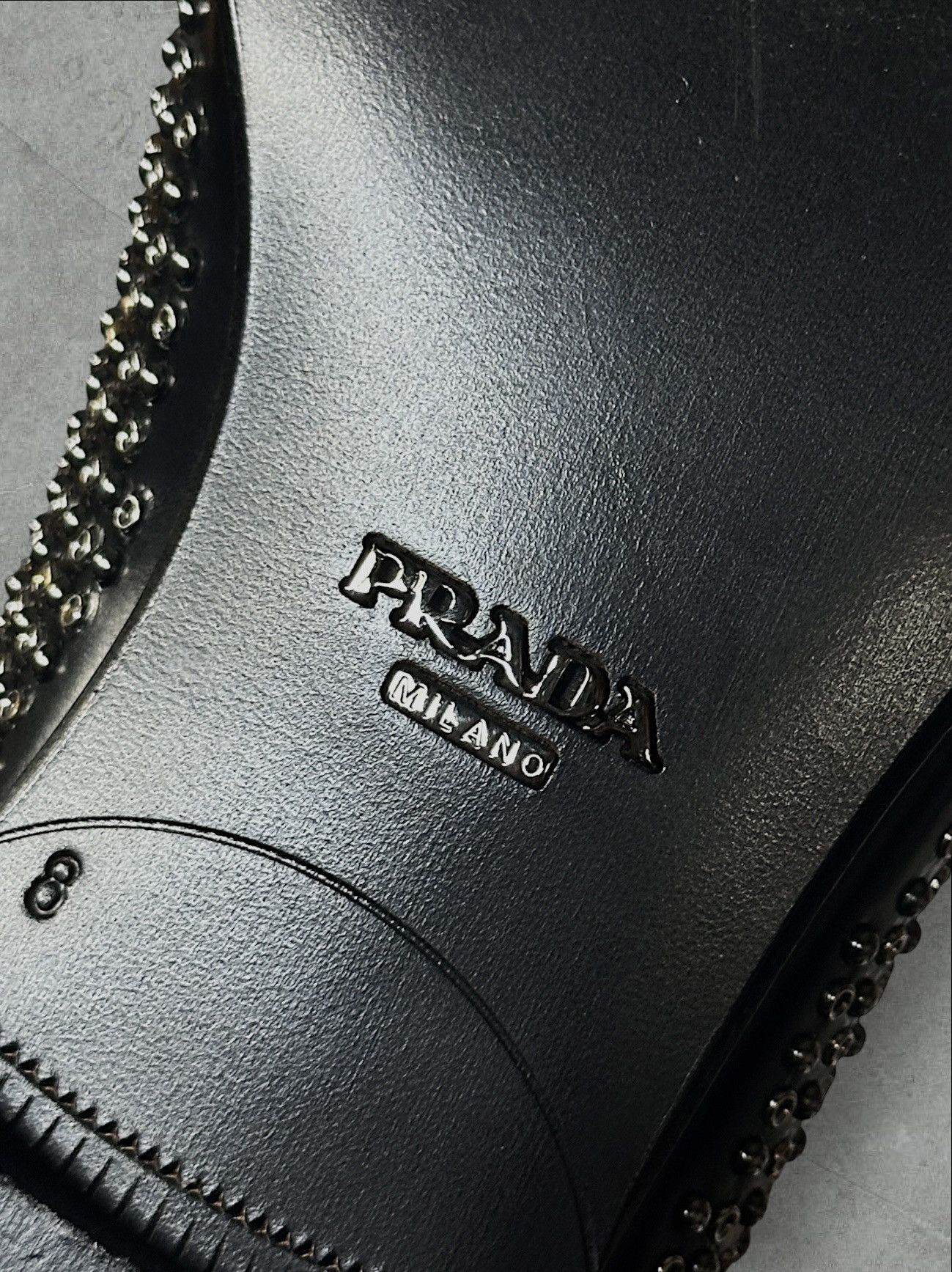 Prada Prada Studded Slip On Dress Shoes Size US 9 / EU 42 - 8 Thumbnail