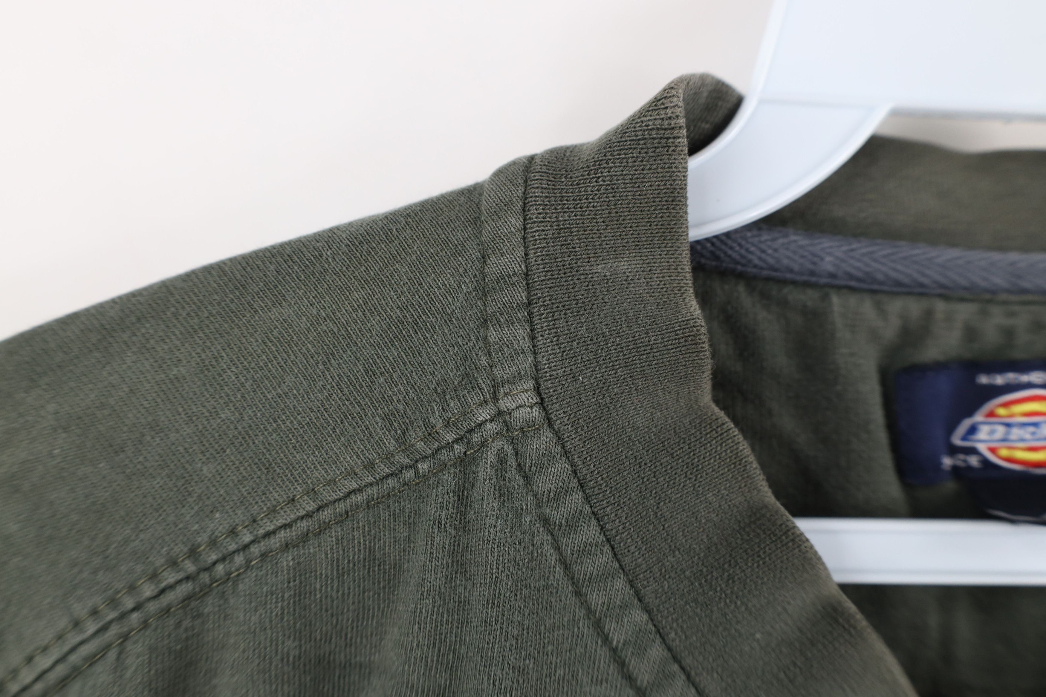 Dickies × Vintage Vintage Dickies Spell Out Short Sleeve Henley T-Shirt Green Size US L / EU 52-54 / 3 - 7 Thumbnail