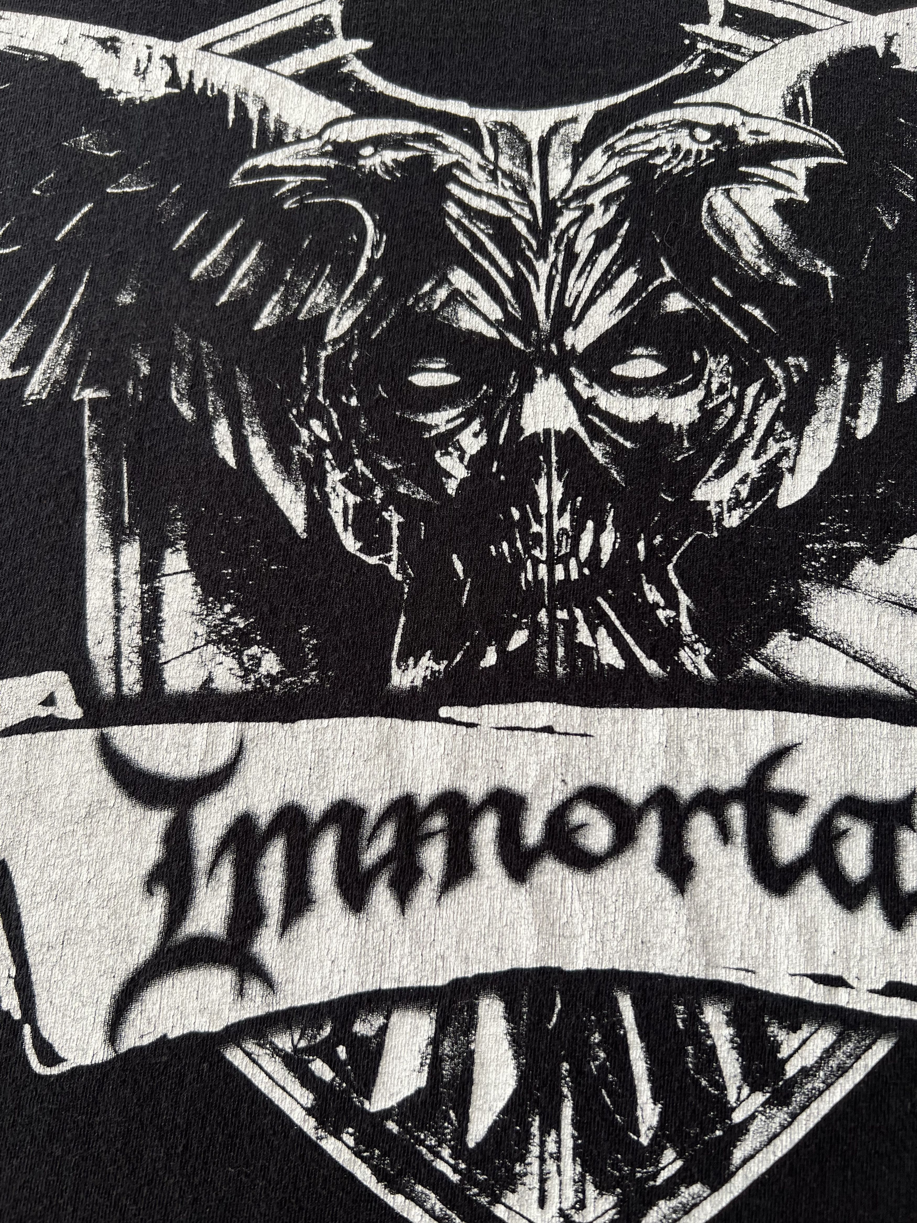 Band Tees Vintage 2000s Immortal Black Metal Band Black T-shirt Size US L / EU 52-54 / 3 - 4 Thumbnail