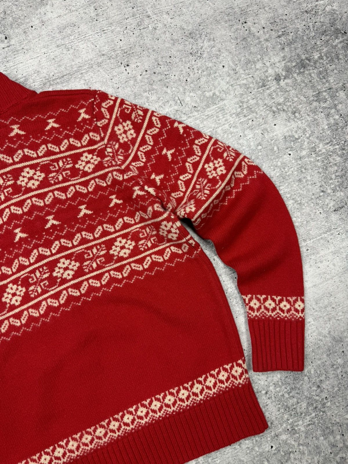 Napapijri × Vintage Vintage Napapijri 90’s Y2K Style Big Logo Rare Wool Sweater Size US L / EU 52-54 / 3 - 20 Thumbnail