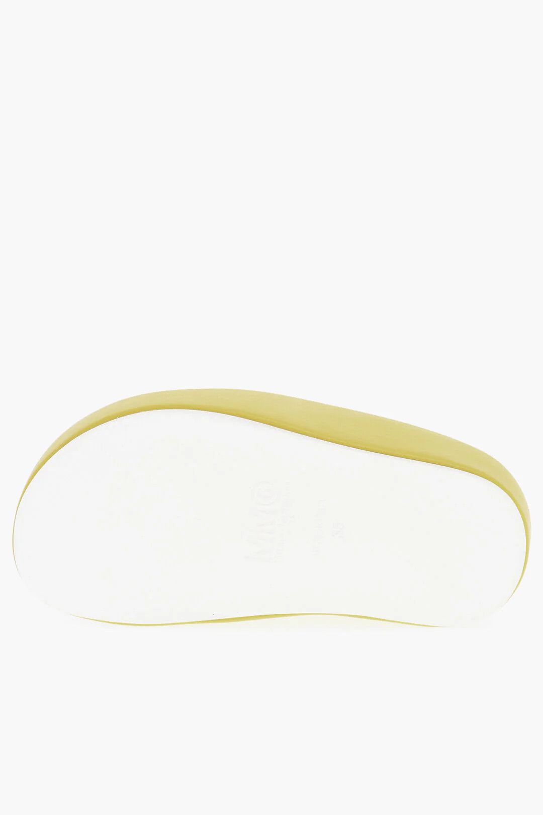 Maison Margiela og1mm0426 Vegan Leather Thong Sandals in Yellow Size US 7 / IT 37 - 5 Thumbnail