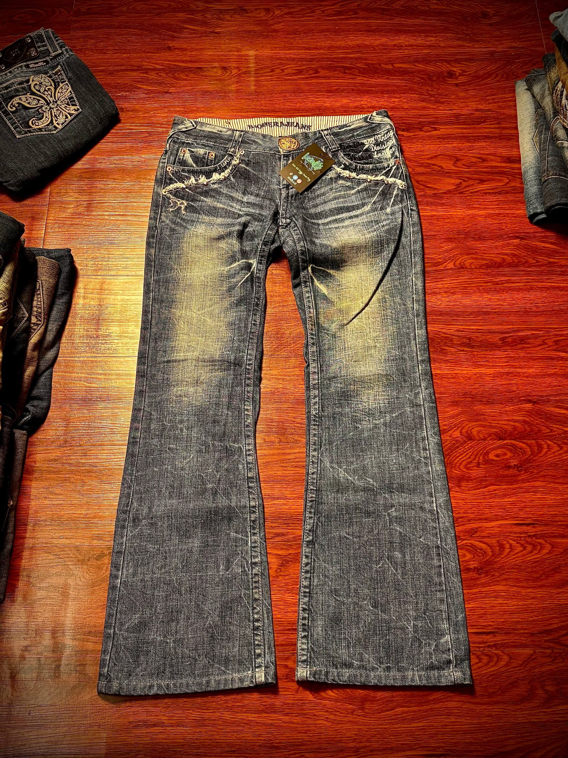 If Six Was Nine Vintage Riobera Jeans Red Peppers Style Denim Pants Size 30" / US 8 / IT 44 - 4 Thumbnail