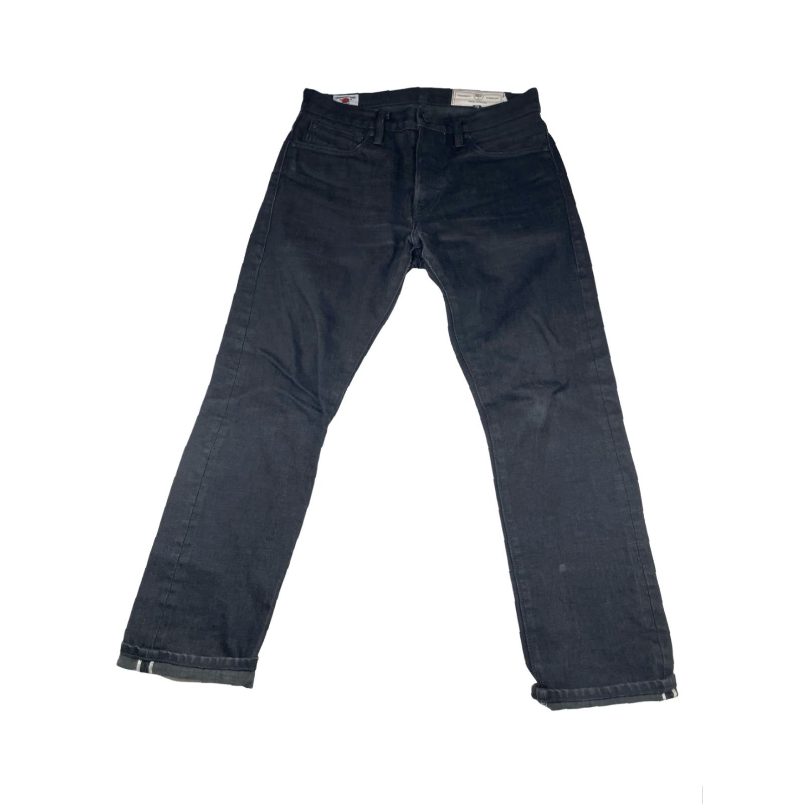 Rogue Territory VINTAGE? No. Rogue Territory Jeans - Men’s Slim Straight 6-Pocket Japan Selvedge Black 29x28 Straight Denim Cotton Mid Rise 29 Mens Size US 29 - 2 Thumbnail