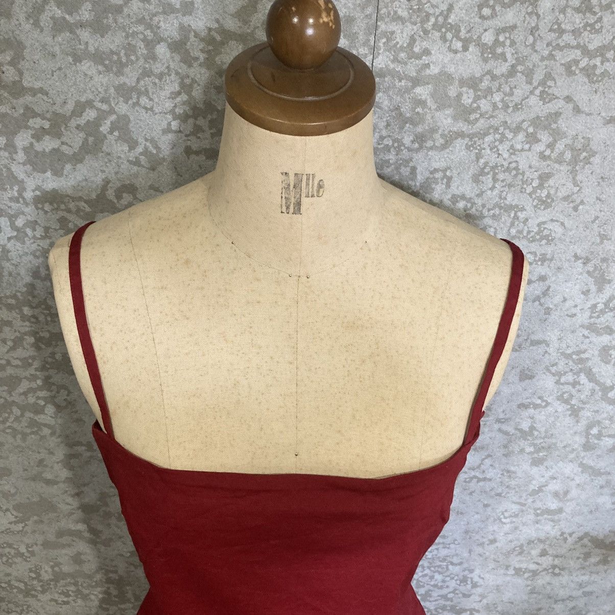 Japanese Brand 1-of-1 Runway Red Cotton Cami Top Japanese Archive Y2K Size S / US 4 / IT 40 - 4 Thumbnail