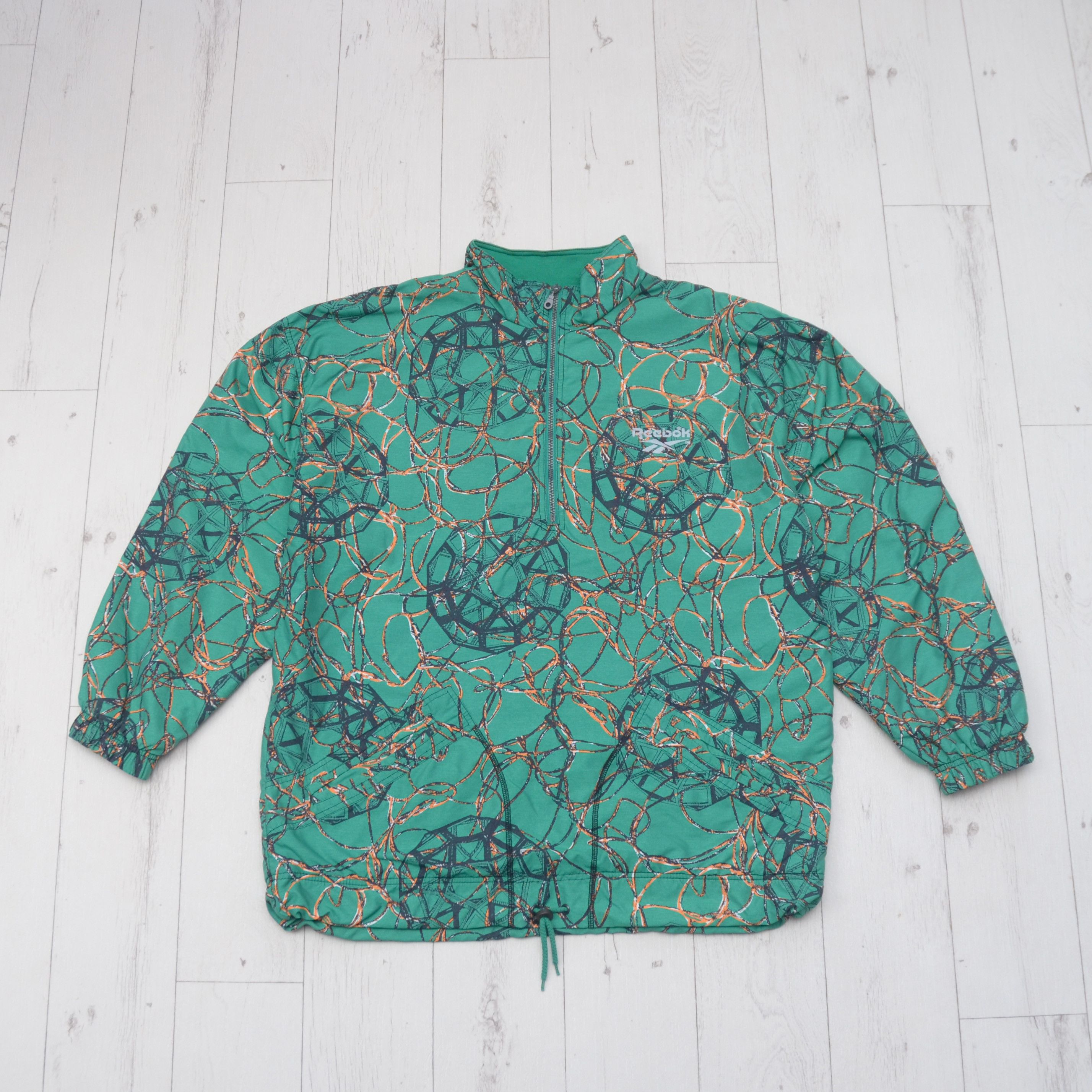 Reebok × Vintage Very Rare Vintage Reebok Anorak Jacket Y2K Football Chains Size US XL / EU 56 / 4 - 2 Thumbnail