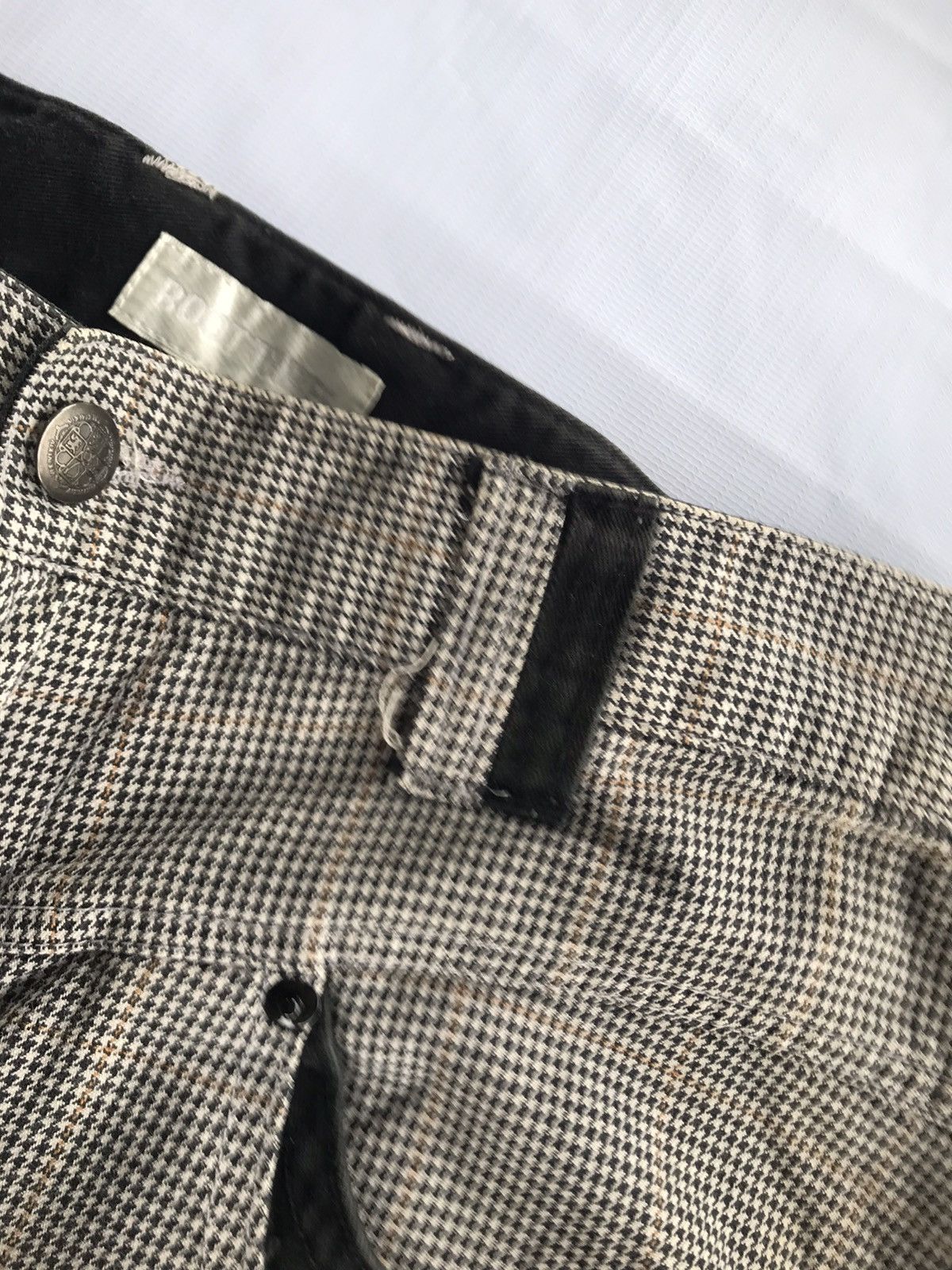 Japanese Brand Root Three Checkered Pants with Multi Pocket Zipper Details Size US 32 / EU 48 - 10 Thumbnail