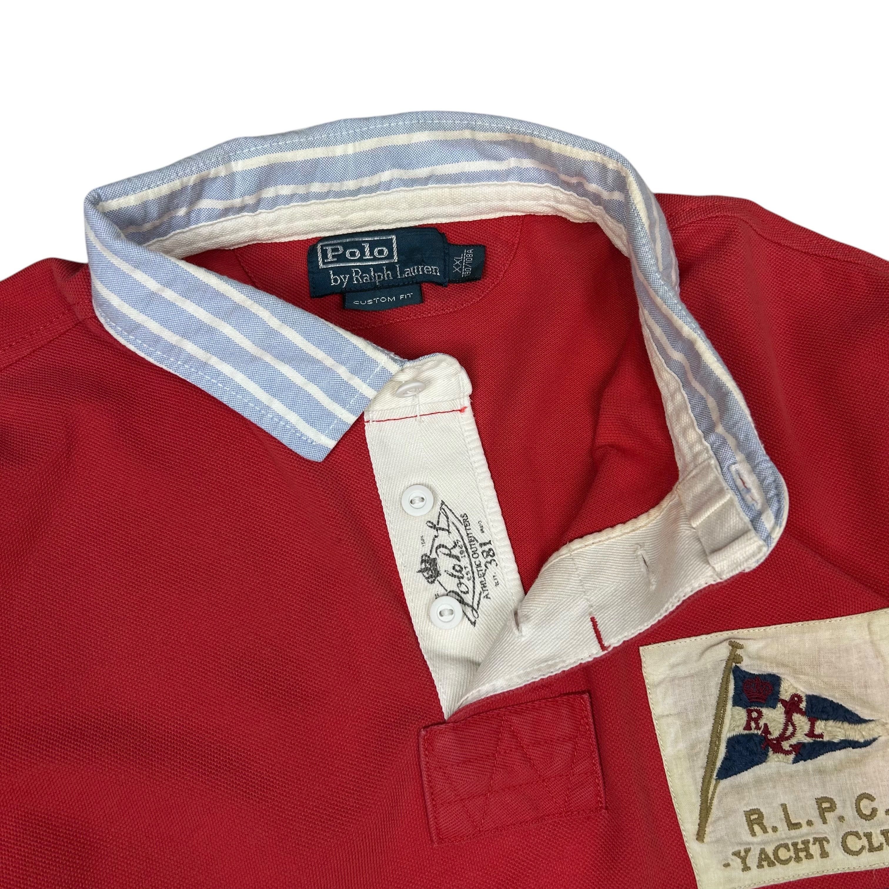 Polo Ralph Lauren Ralph Lauren RLPC Yacht Club Red Short Sleeve Rugby Polo XXL Size US XXL / EU 58 / 5 - 5 Thumbnail