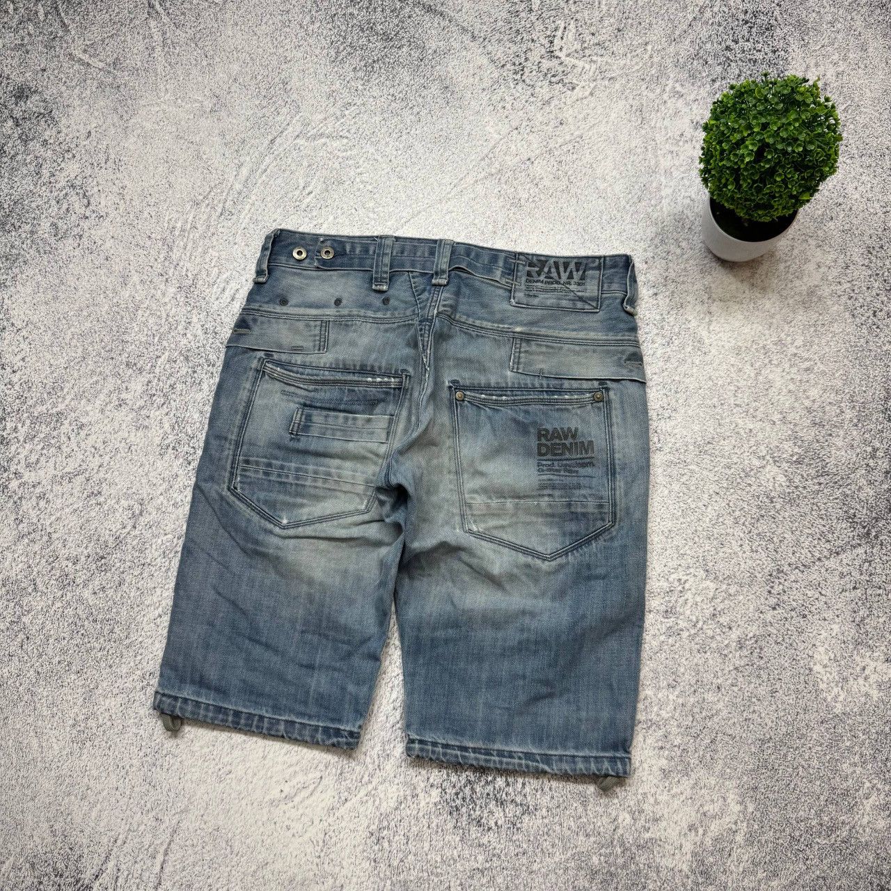 G-Star Vintage G-Star RW Denim Baggy Jeans Shorts Mens Size 33 Size US 33 - 11 Thumbnail
