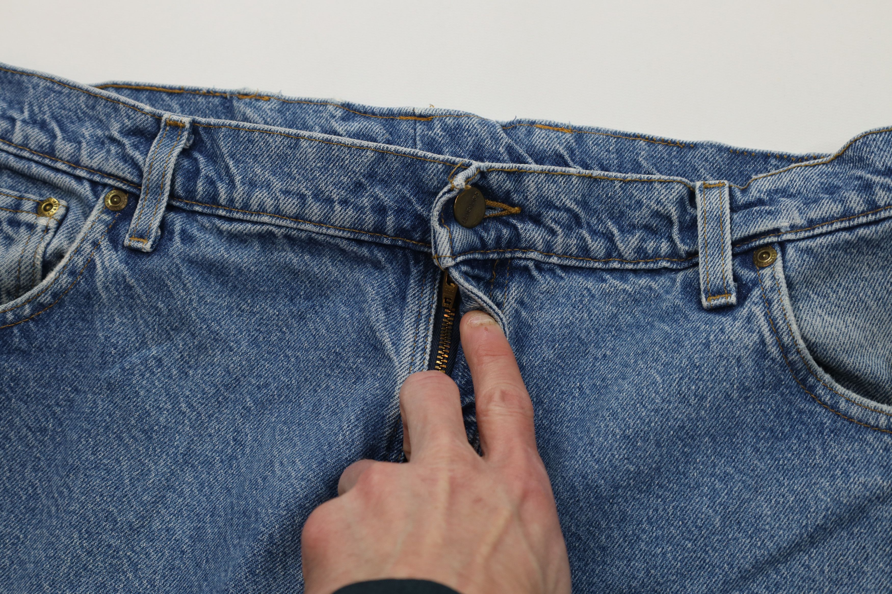 Carhartt Vintage Y2K 2000 Carhartt Relaxed Straight Leg Jeans Blue Size US 36 / EU 52 - 7 Thumbnail