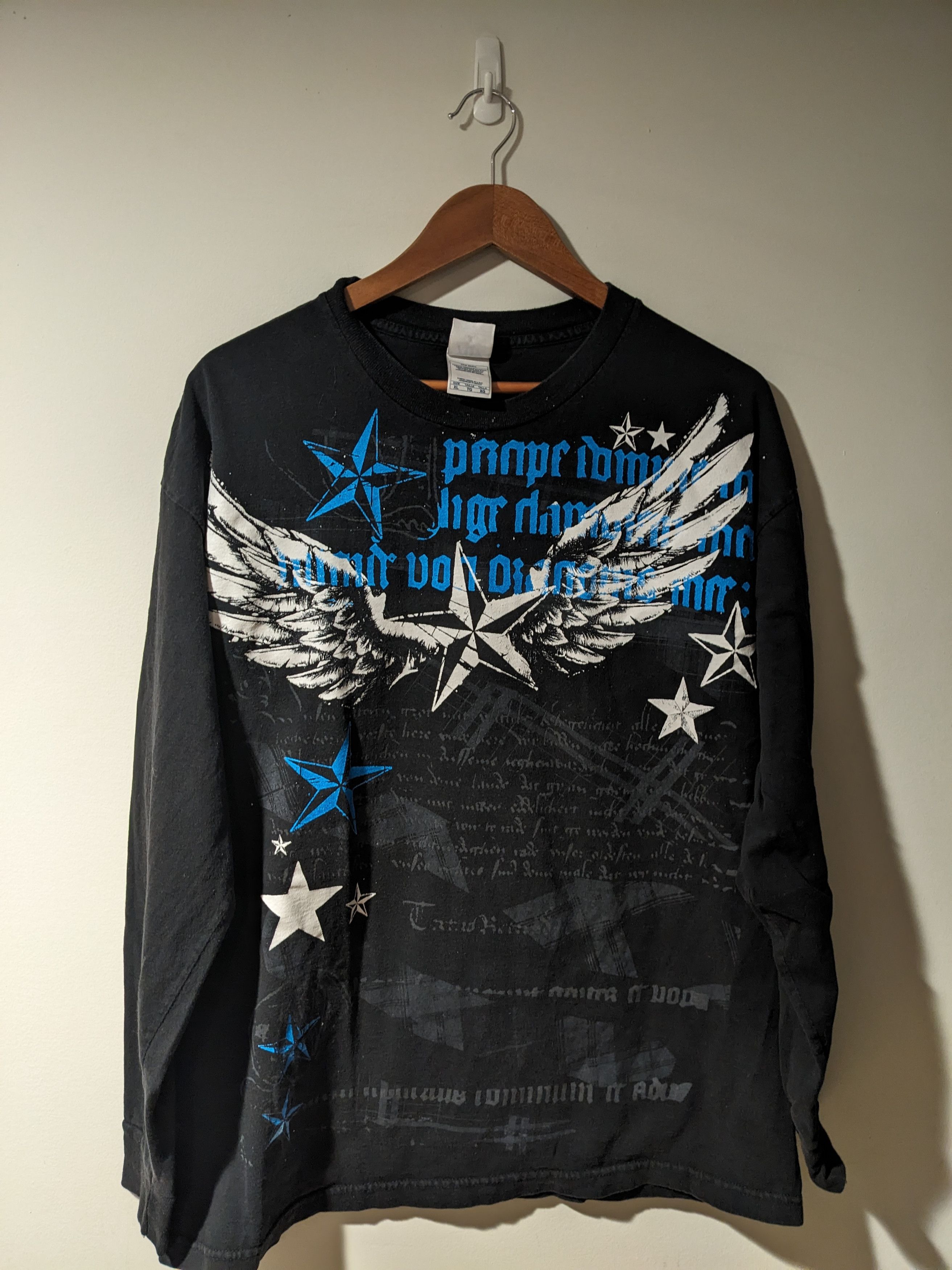 Affliction × Vintage Vintage Y2K Stars Skulls Affliction Long-Sleeve T-Shirt Size US XL / EU 56 / 4 - 1 Thumbnail