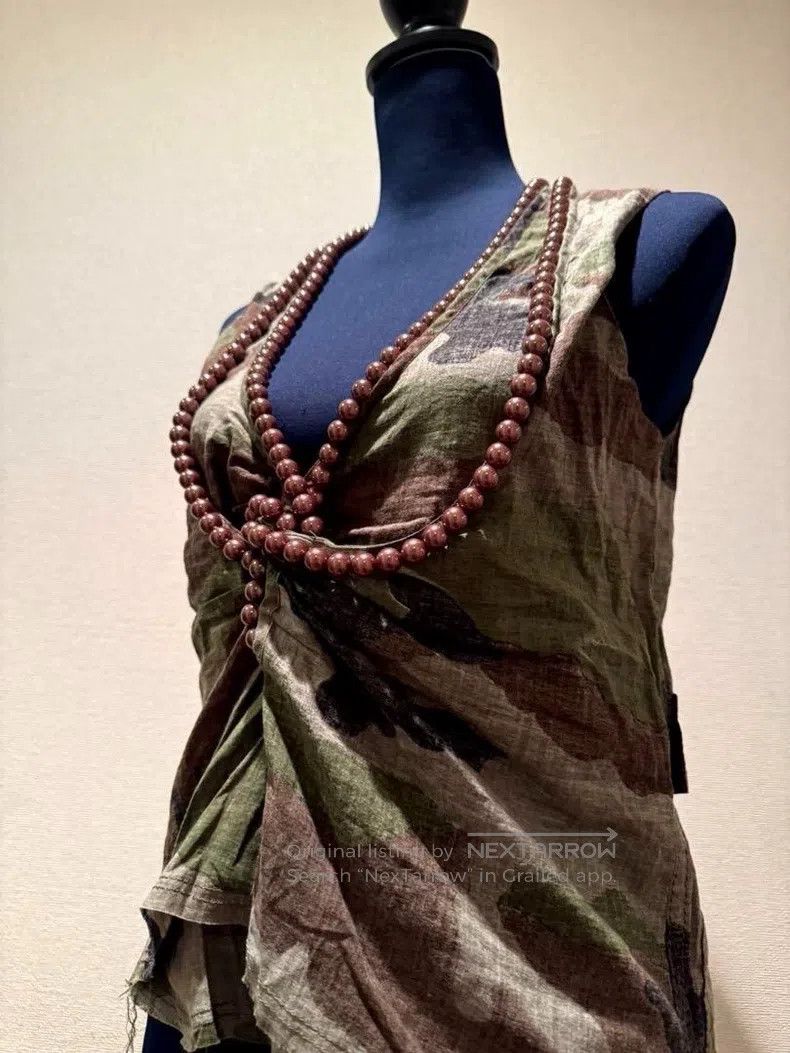 Junya Watanabe Junya Watanabe Beaded Camouflage Vest Size S / US 4 / IT 40 - 4 Thumbnail