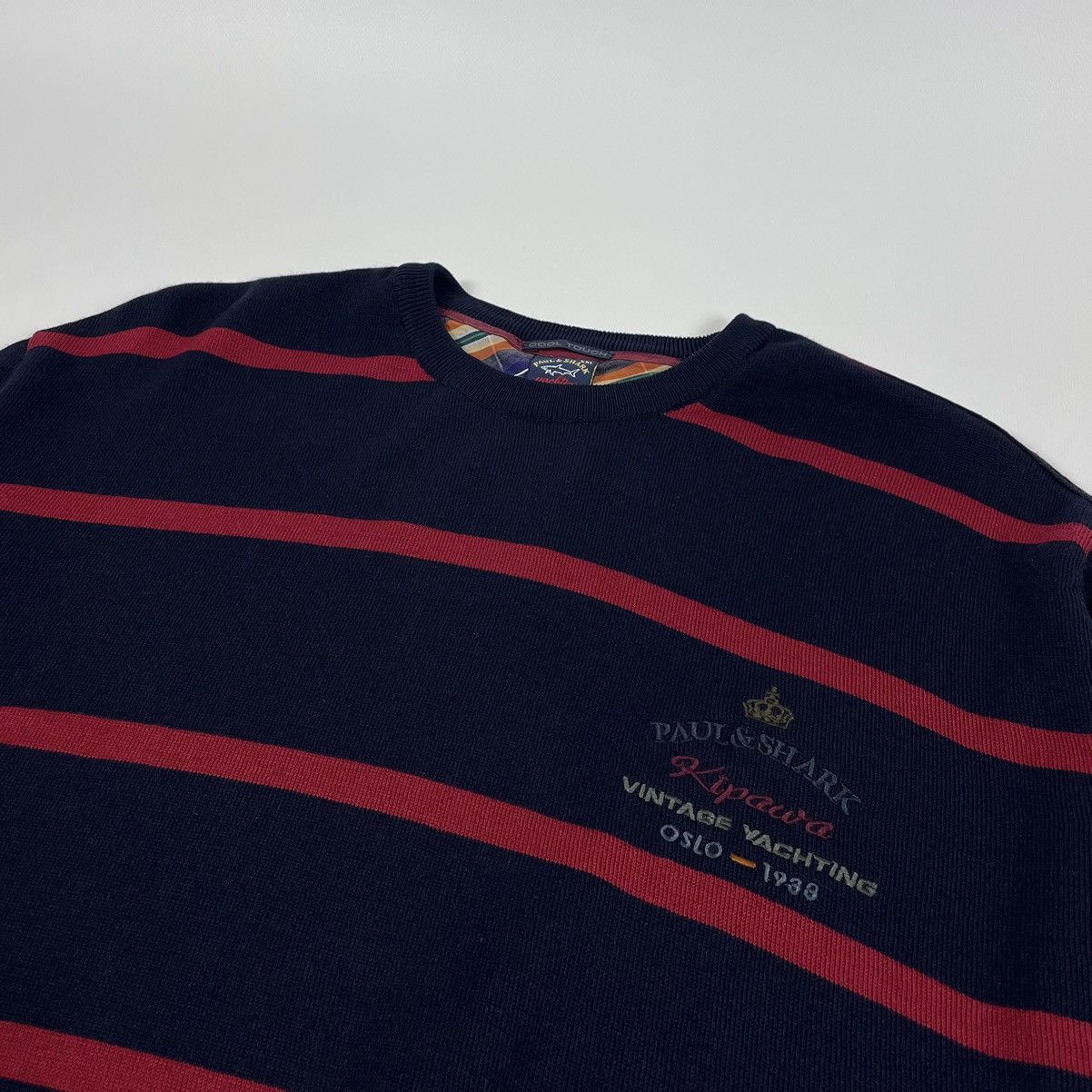 Paul & Shark Paul & Shark Vintage Wool Striped Sweater Jumper Size US XXL / EU 58 / 5 - 4 Thumbnail