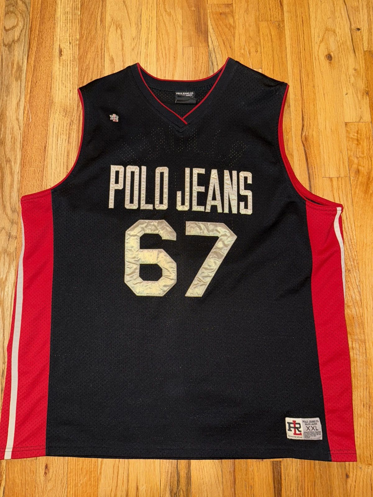 Polo Ralph Lauren Polo Jeans Ralph Lauren 67 Basketball Jersey Size US XXL / EU 58 / 5 - 2 Thumbnail