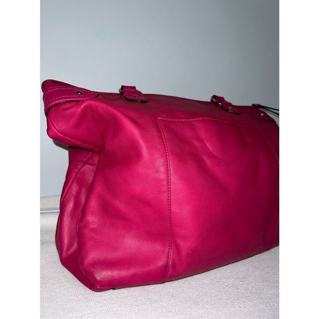Coach VTG COACH Daisy Magenta Leather Emma Shoulder Bag F23973 Size ONE SIZE - 7 Thumbnail