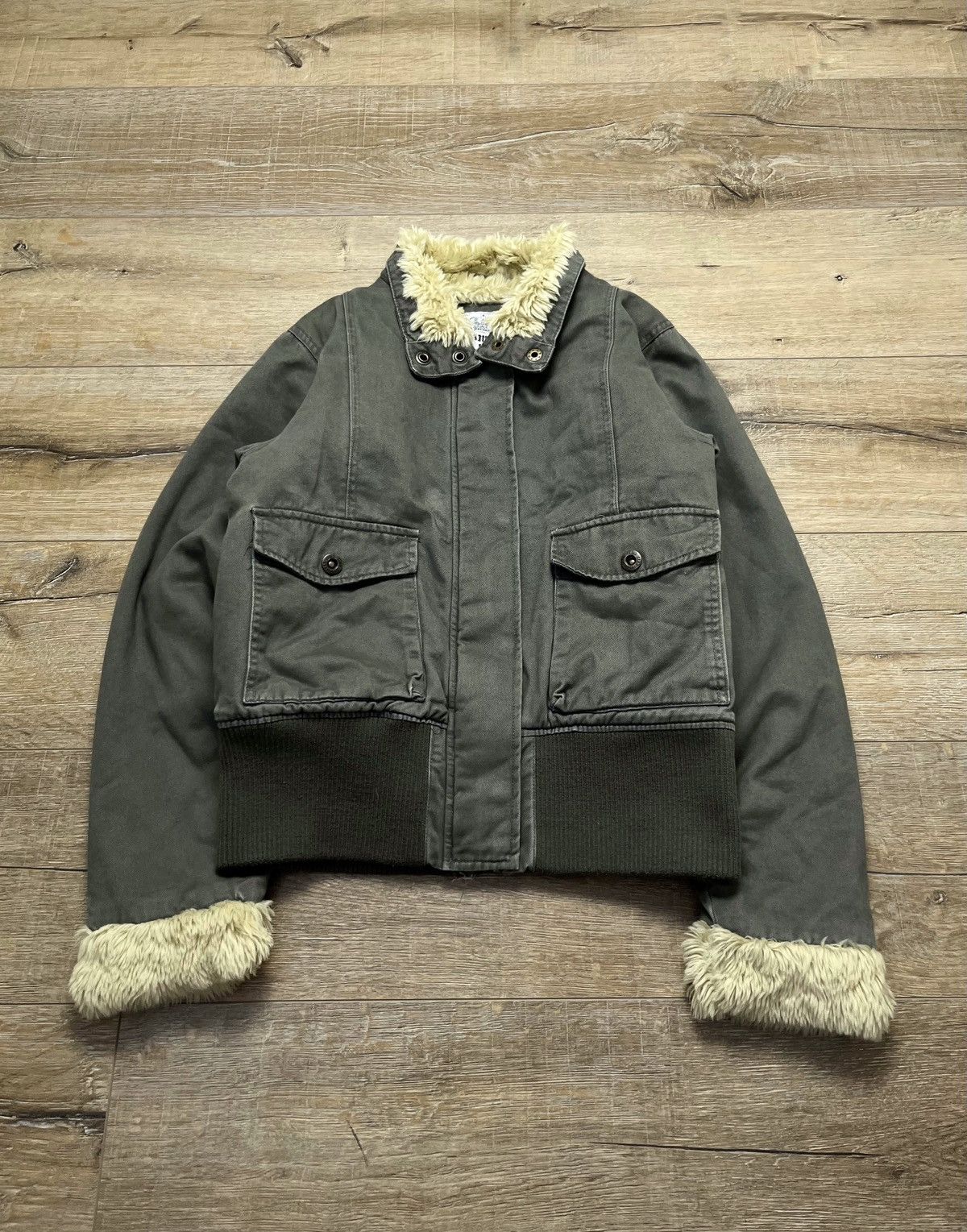 If Six Was Nine If Six Was Nine Style Fur Lined Cropped Jacket 90s Size US S / EU 44-46 / 1 - 6 Thumbnail