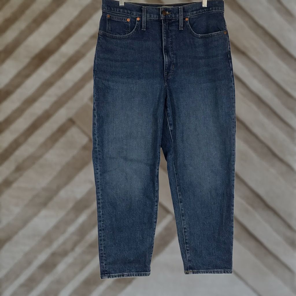 Madewell Madewell Balloon Jeans High Rise Relaxed Tapered Medium Wash Denim Size 30 Womens Jeans Size 24" / US 00 / IT 34 - 1 Thumbnail