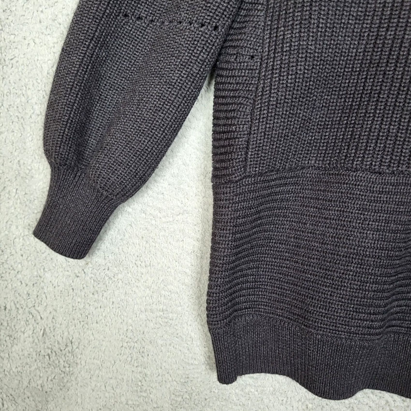 Vintage Wilfred Women’s black heavy knit open front 100% Merino wool cardigan Size S Size S / US 4 / IT 40 - 6 Thumbnail