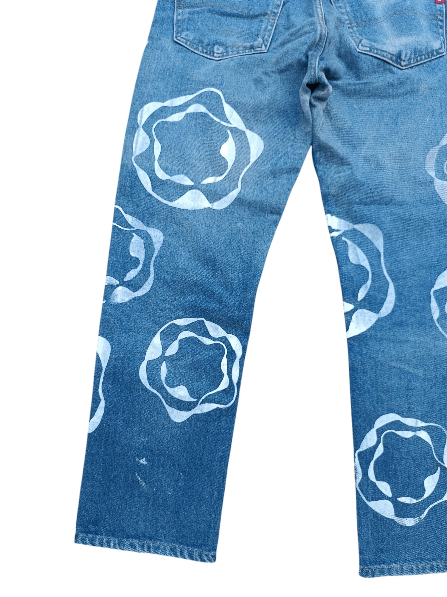 Hysteric Glamour Japan 🇯🇵 Liberto Big Tears Paint Design Denim Size US 30 / EU 46 - 4 Thumbnail