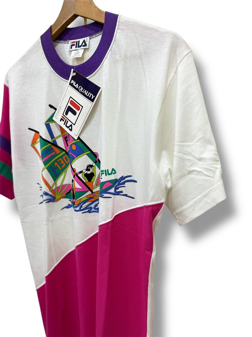 Fila × Vintage 🇮🇪VINTAGE FILA HAWAII T SHIRT MADE IN ITALY Size US S / EU 44-46 / 1 - 3 Thumbnail