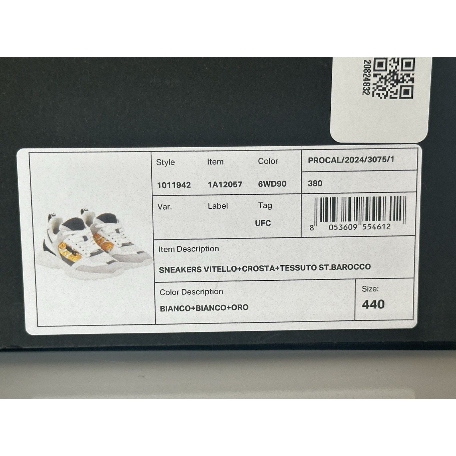 Versace Versace Medusa Men’s White/Black/Gold Sneakers 11 US 1011942 Size US 11 / EU 44 - 20 Thumbnail