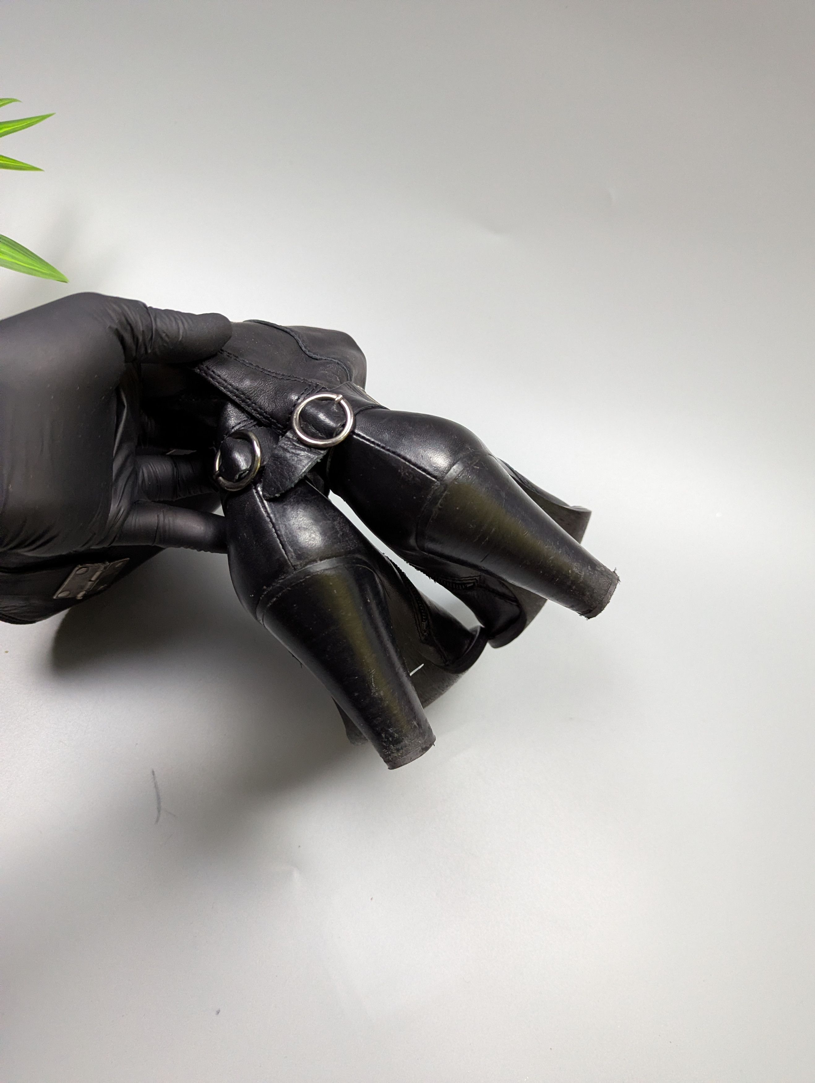 Vintage Vintage Black Leather Tall Boots Women’s EU 37 US 6.5 Size US 7 / IT 37 - 16 Thumbnail