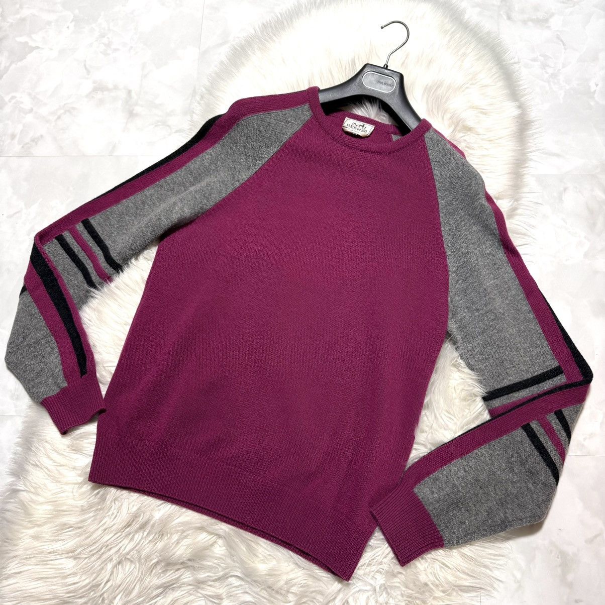 Hermes Hermes color-switched border sweater, L, Size US L / EU 52-54 / 3 - 8 Thumbnail
