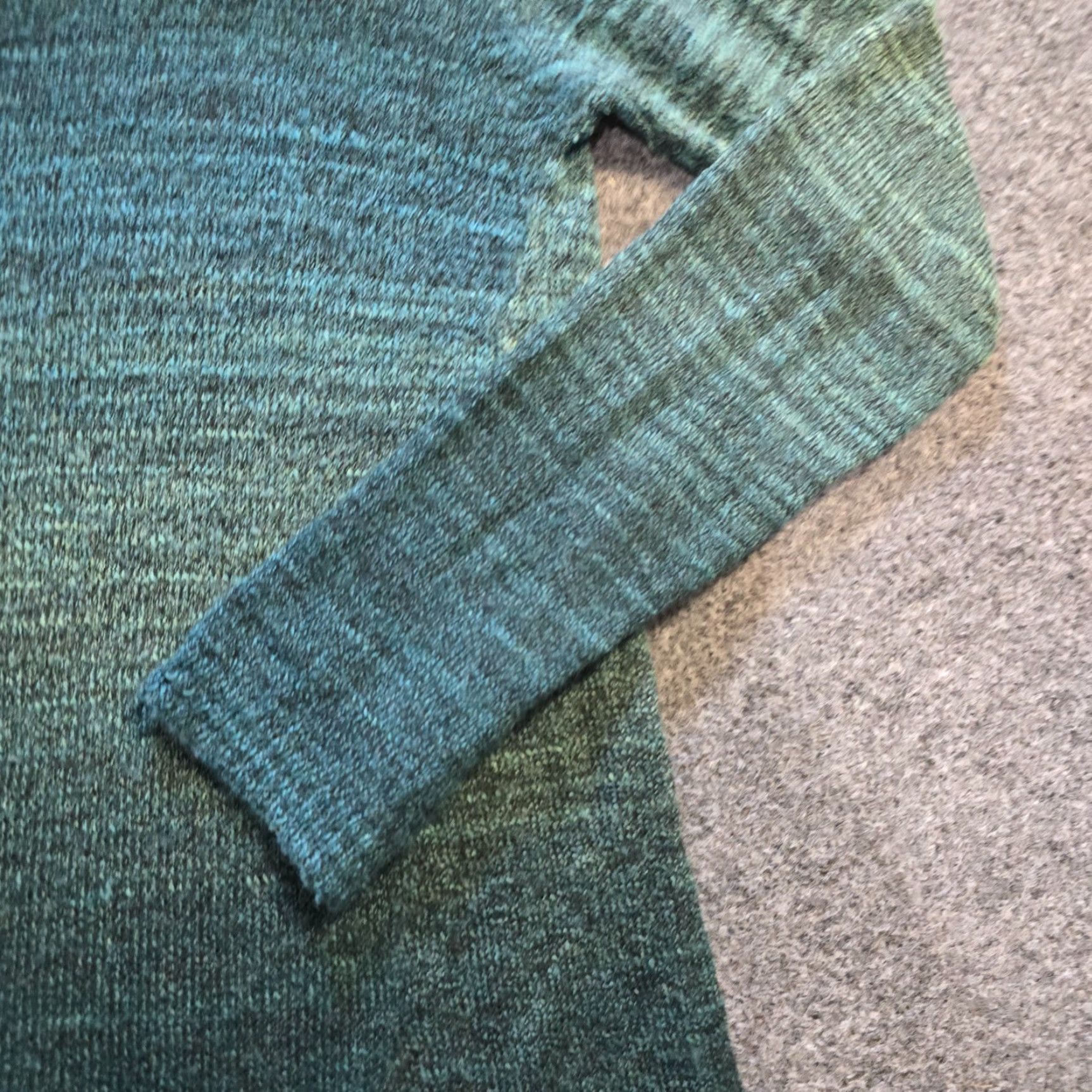Prana Prana Sweater Womens Size Small Green Striped Knit Long Sleeve Open Back Casual Pullover Lightweight Knit Size S / US 4 / IT 40 - 4 Thumbnail