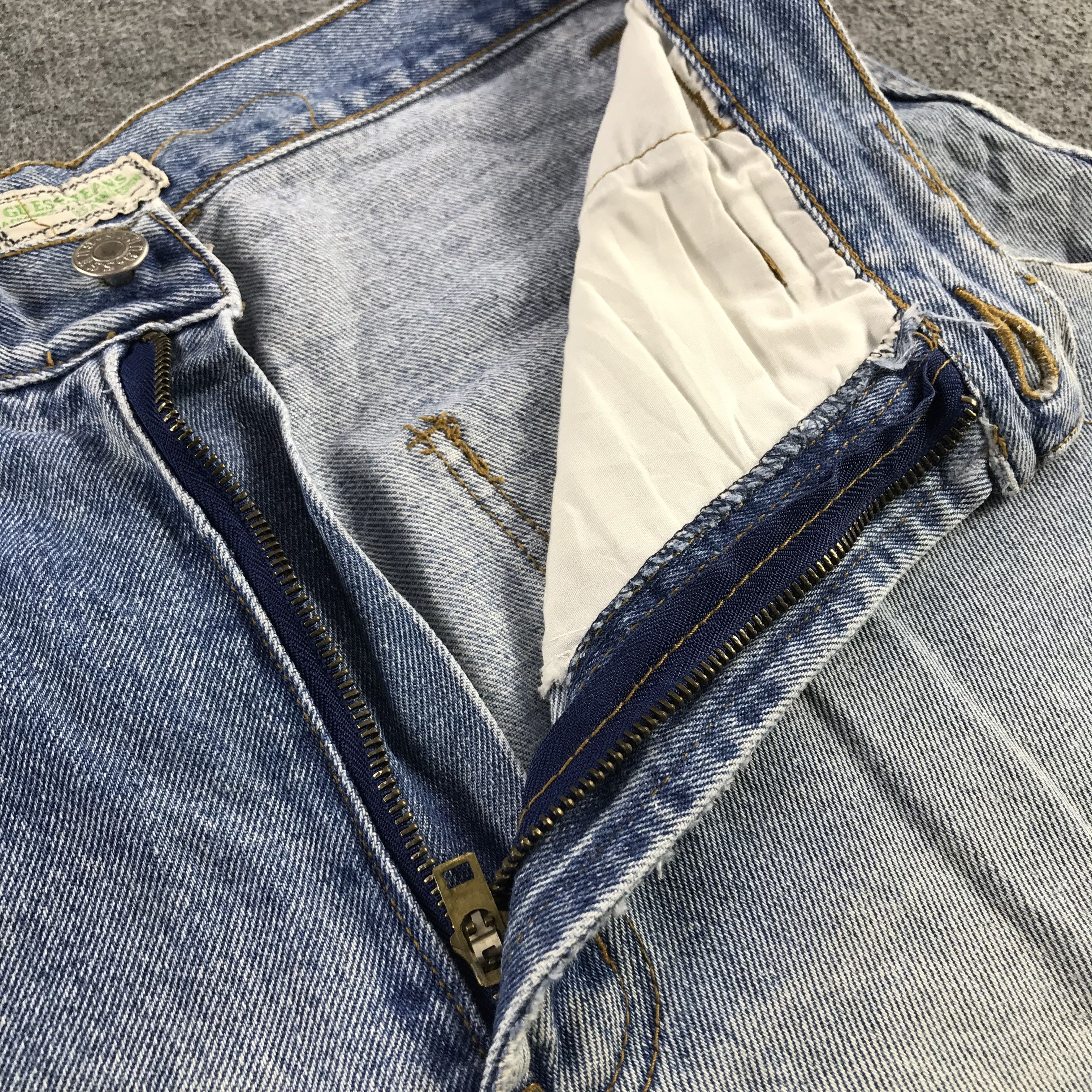 Guess Vintage 90's Guess Jeans Faded Baggy Denim KJ3398 Size US 33 - 9 Thumbnail