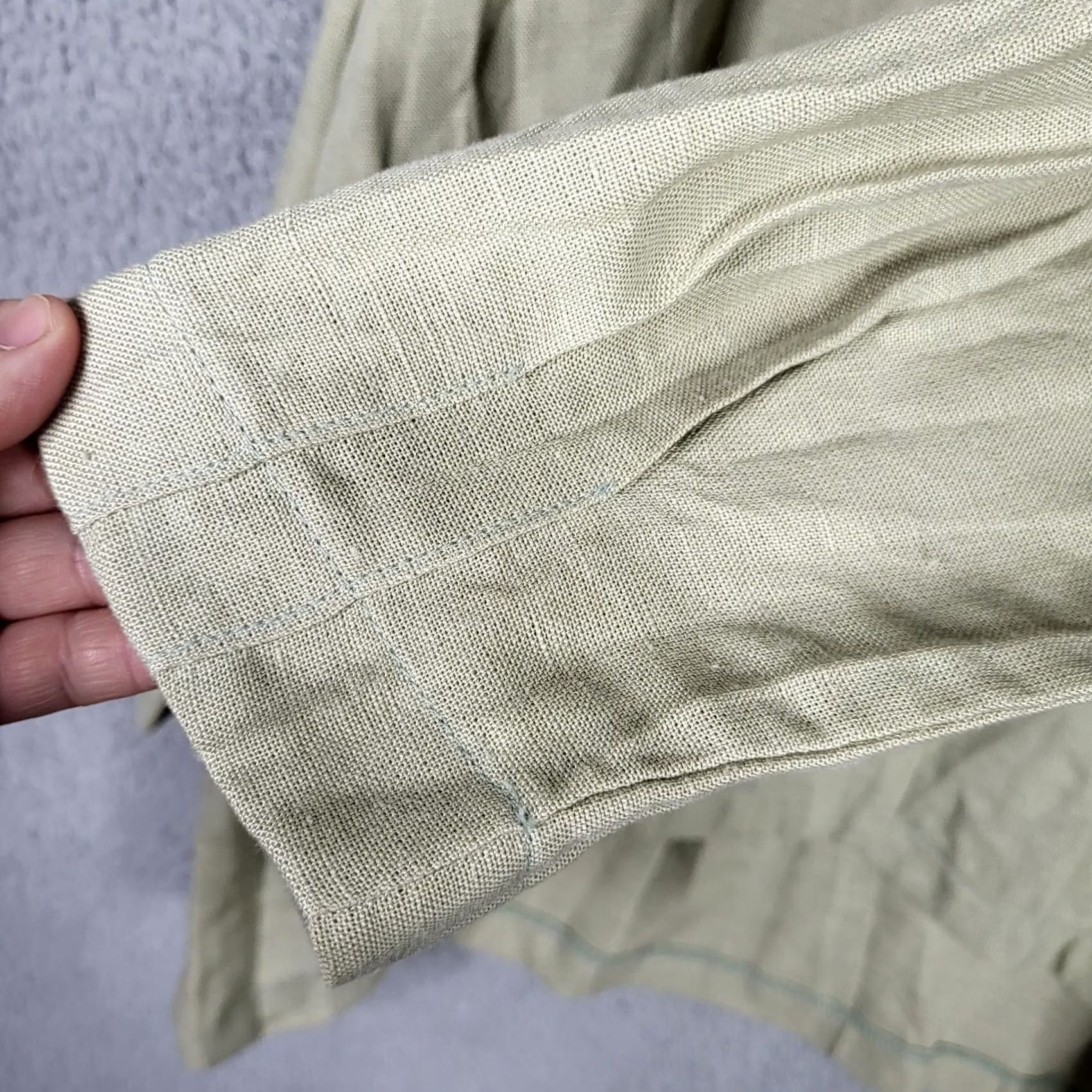 Vintage VINTAGE Layers Santa Barbara Blouse Womens M Green Women light button Size Size M / US 6-8 / IT 42-44 - 5 Thumbnail
