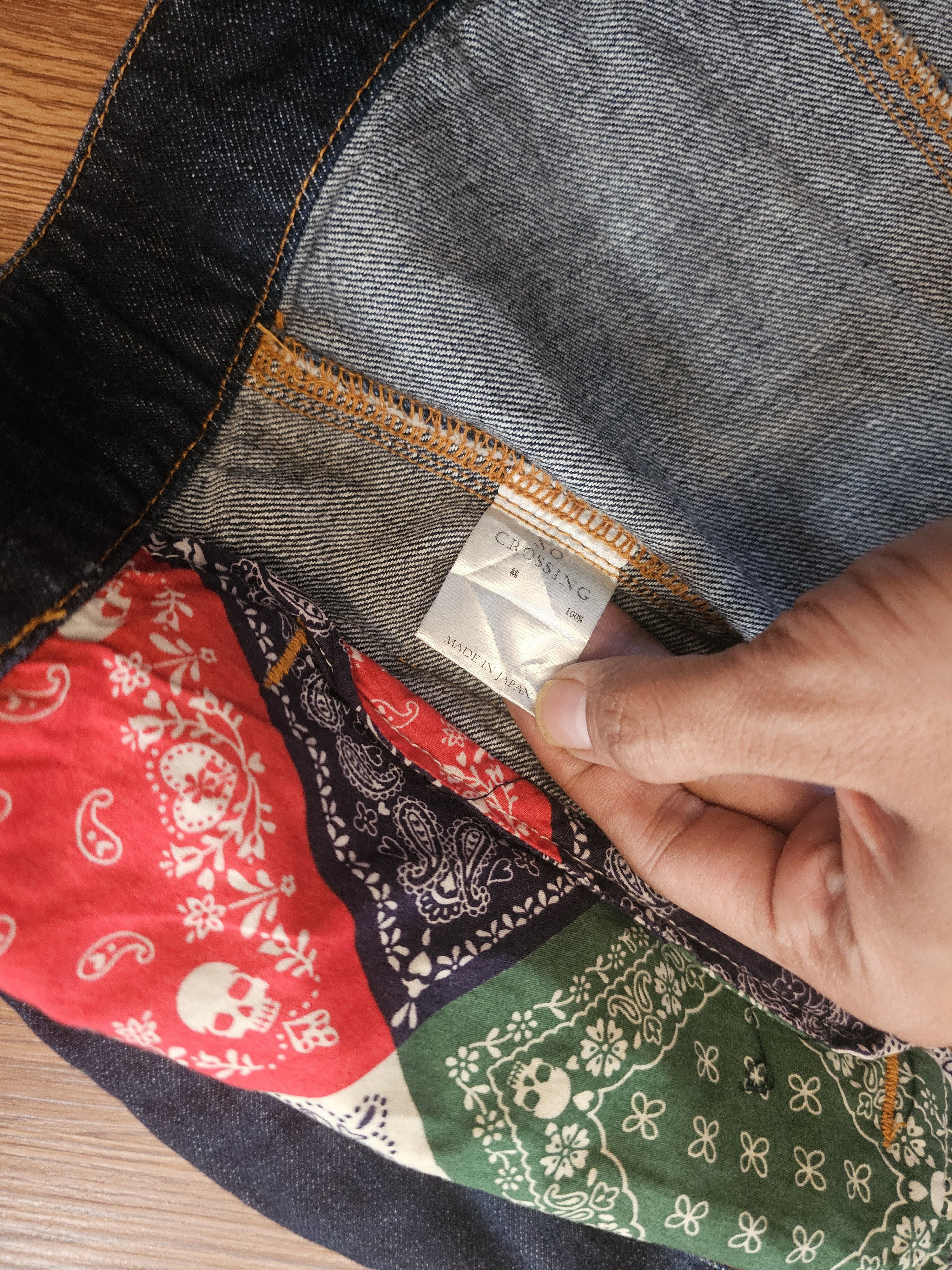 Japanese Brand Vintage No Crossing Japan Western Denim Jacket Size US M / EU 48-50 / 2 - 11 Thumbnail