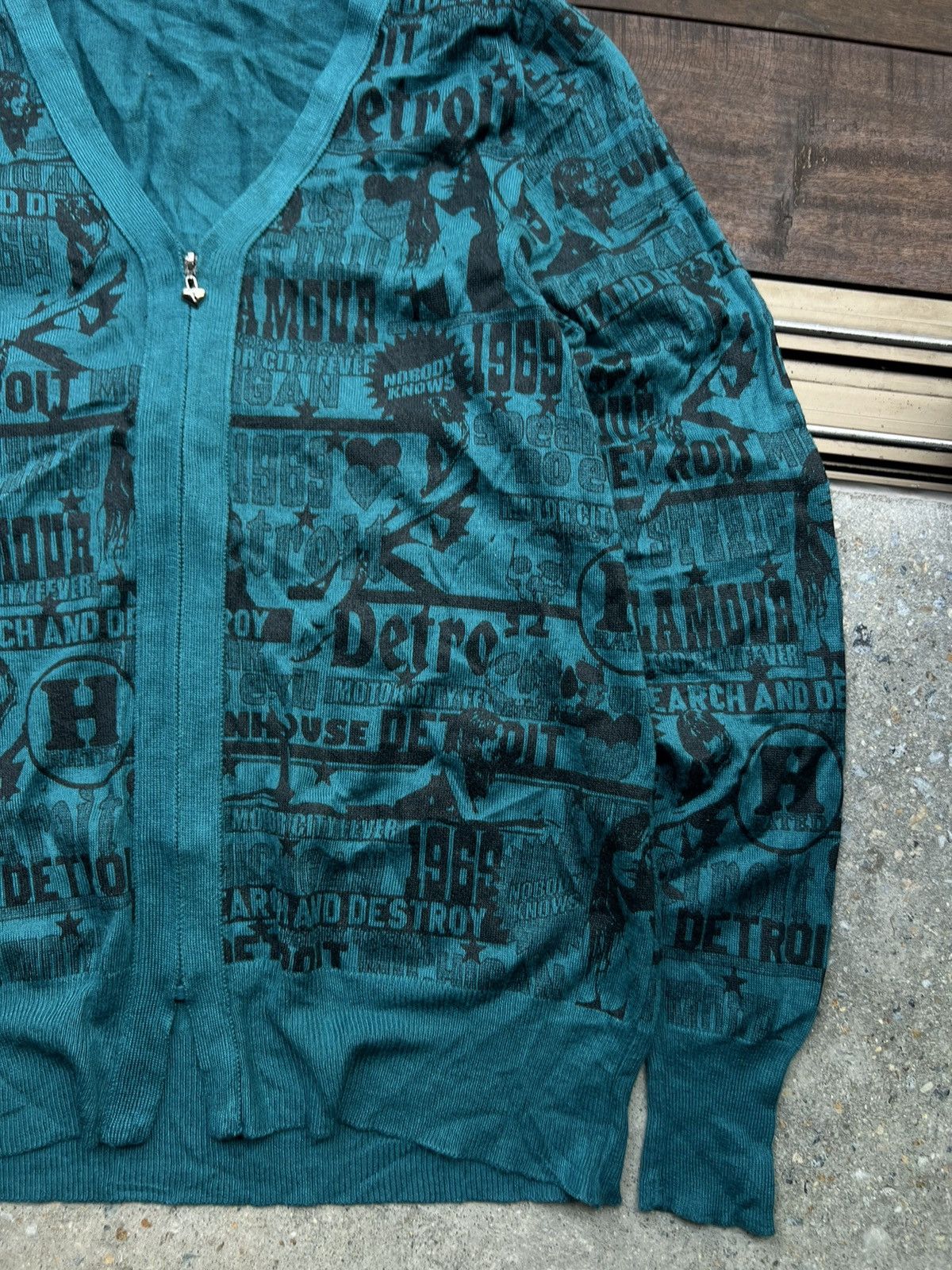 Hysteric Glamour HYSTERIC GLAMOUR ZIP CARDIGAN SWEATER Y2K ARCHIVE Size US S / EU 44-46 / 1 - 4 Thumbnail