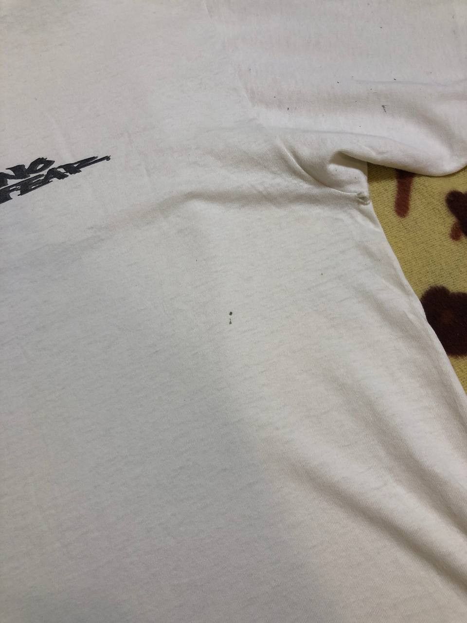 No Fear Vintage No Fear If Your Scared Get A Dog Short Sleeve tee Size US XL / EU 56 / 4 - 6 Thumbnail
