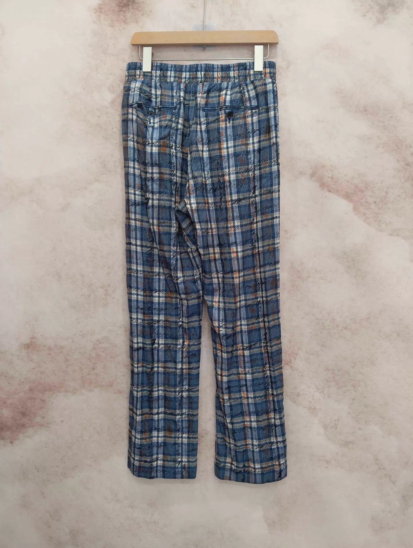 Burberry Burberry Classic Check Silk Trousers UK6 95 New Size 26" / US 2 / IT 38 - 2 Thumbnail