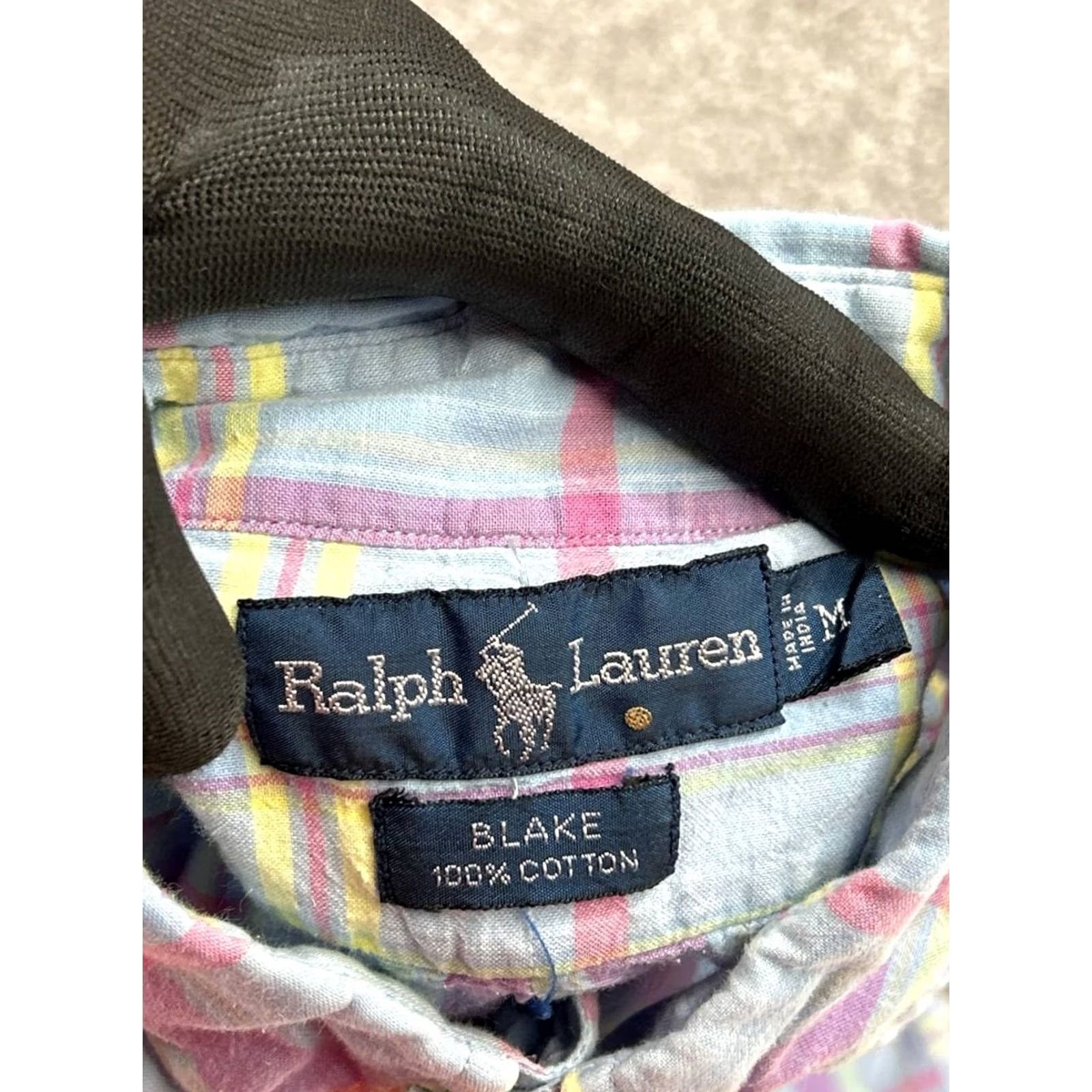 Ralph Lauren Ralph Lauren Blake Shirt Mens Medium Blue Plaid Cotton Pony Logo Button Down Size US M / EU 48-50 / 2 - 4 Thumbnail