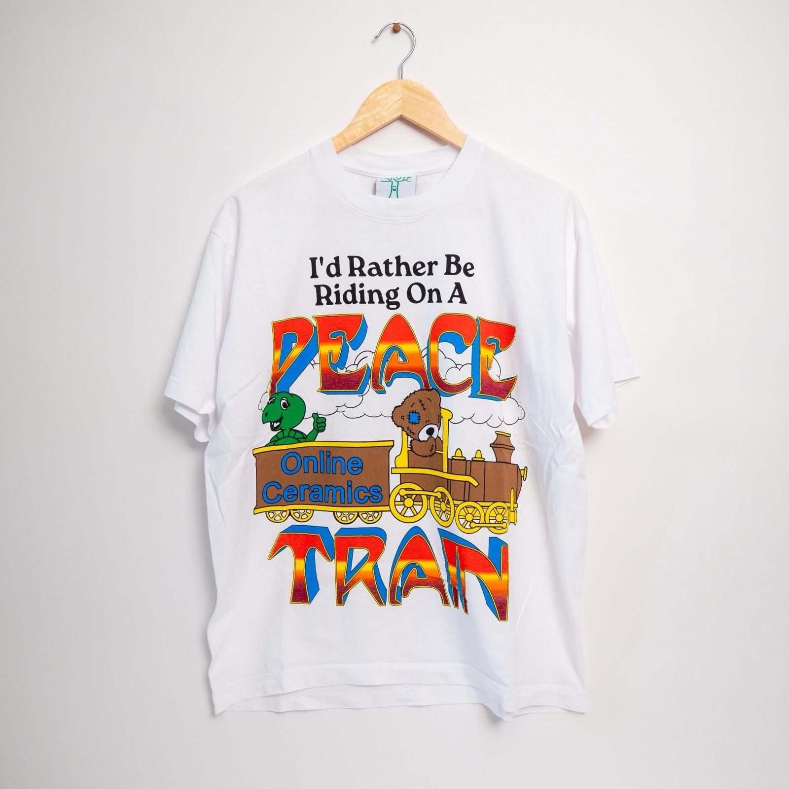 Online Ceramics ONLINE CERAMICS Peace Train T-Shirt Tee White Size Medium M Size US M / EU 48-50 / 2 - 1 Thumbnail