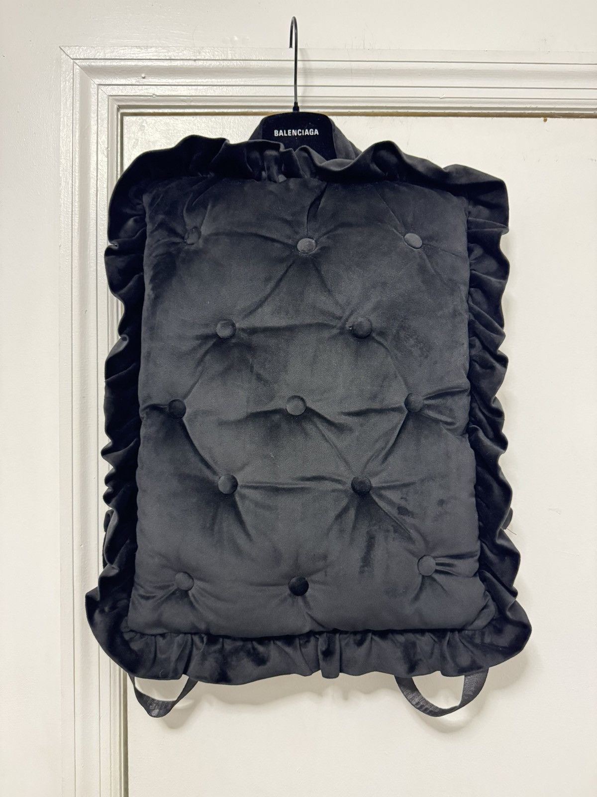 Pre-owned Hood By Air Hba Pillow Backpack In Black