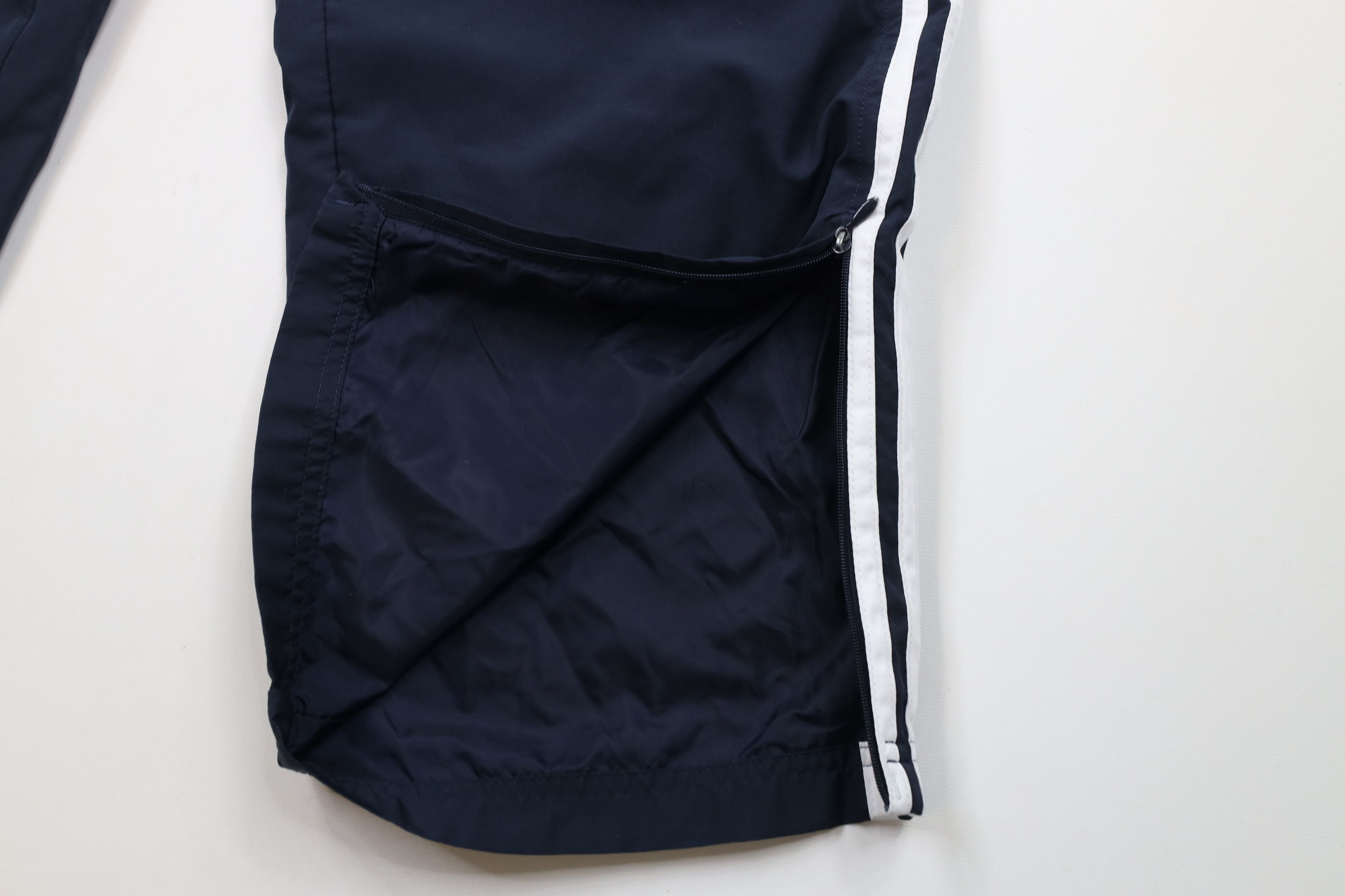 Adidas × Vintage Vintage Adidas Striped Lined Wide Leg Windbreaker Pants Size 30" / US 8 / IT 44 - 6 Thumbnail