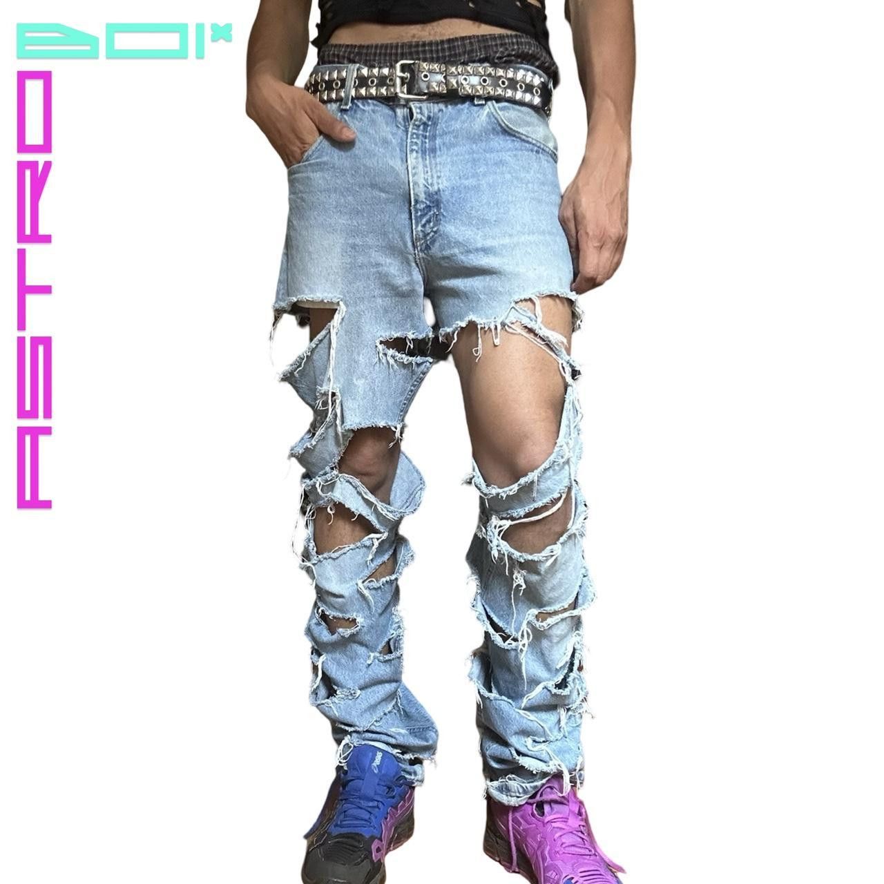 Carhartt ASTROBOI* CARHARTT PUNK LIGHT BLUE RINSE JEANS _ 32" Size US 32 / EU 48 - 1 Thumbnail