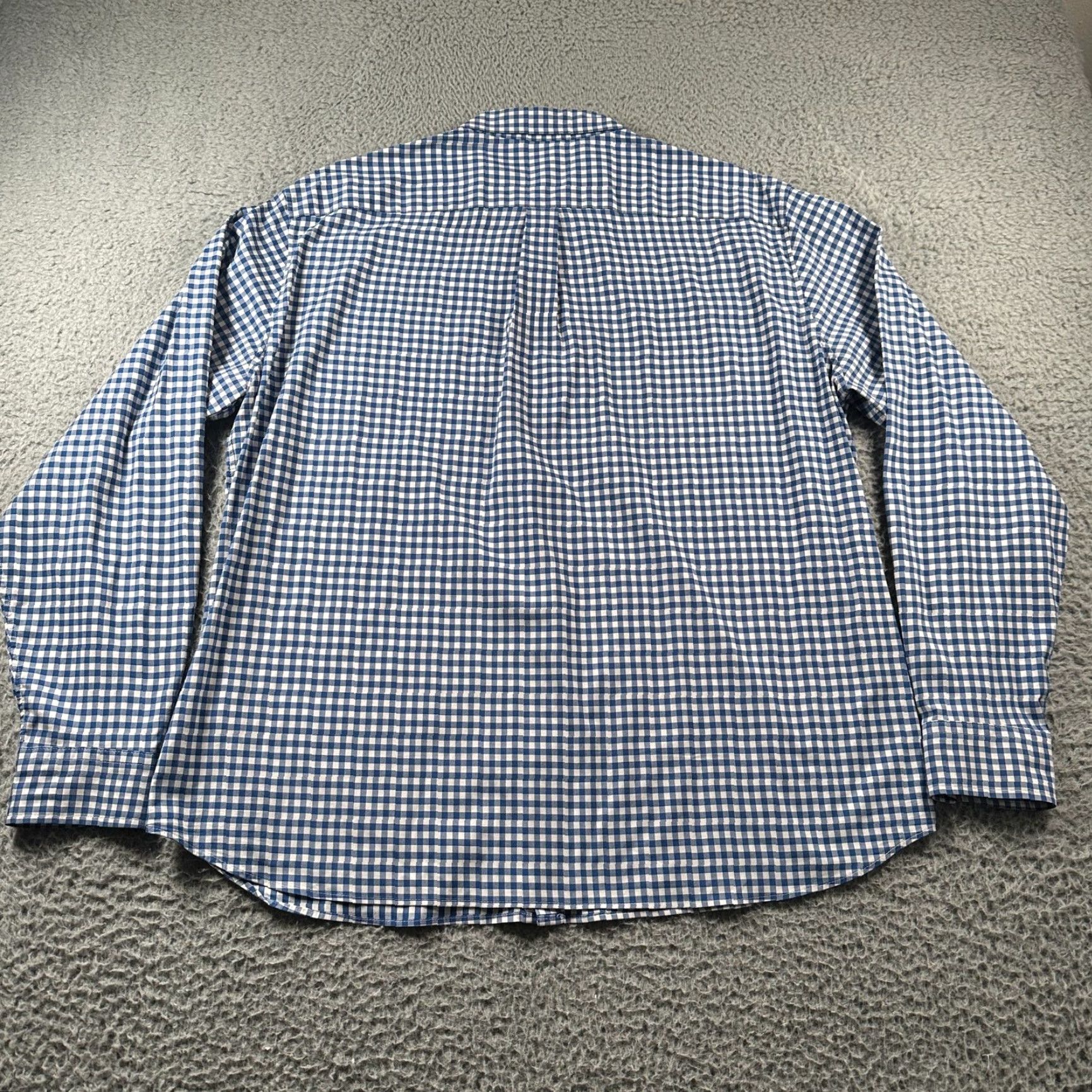 Vineyard Vines Vineyard Vines OTG Performance Shirt Mens XL Blue Gingham Button Down Wicking Size US XL / EU 56 / 4 - 4 Thumbnail