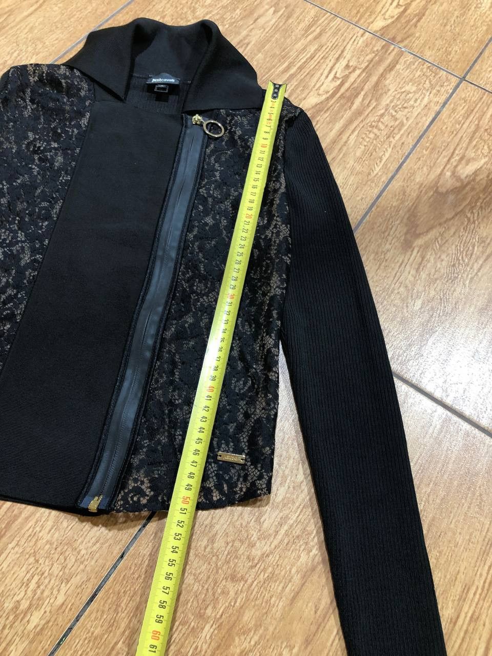Just Cavalli Just Cavalli Vintage Women's Black zip up Cardigan Size S / US 4 / IT 40 - 11 Thumbnail