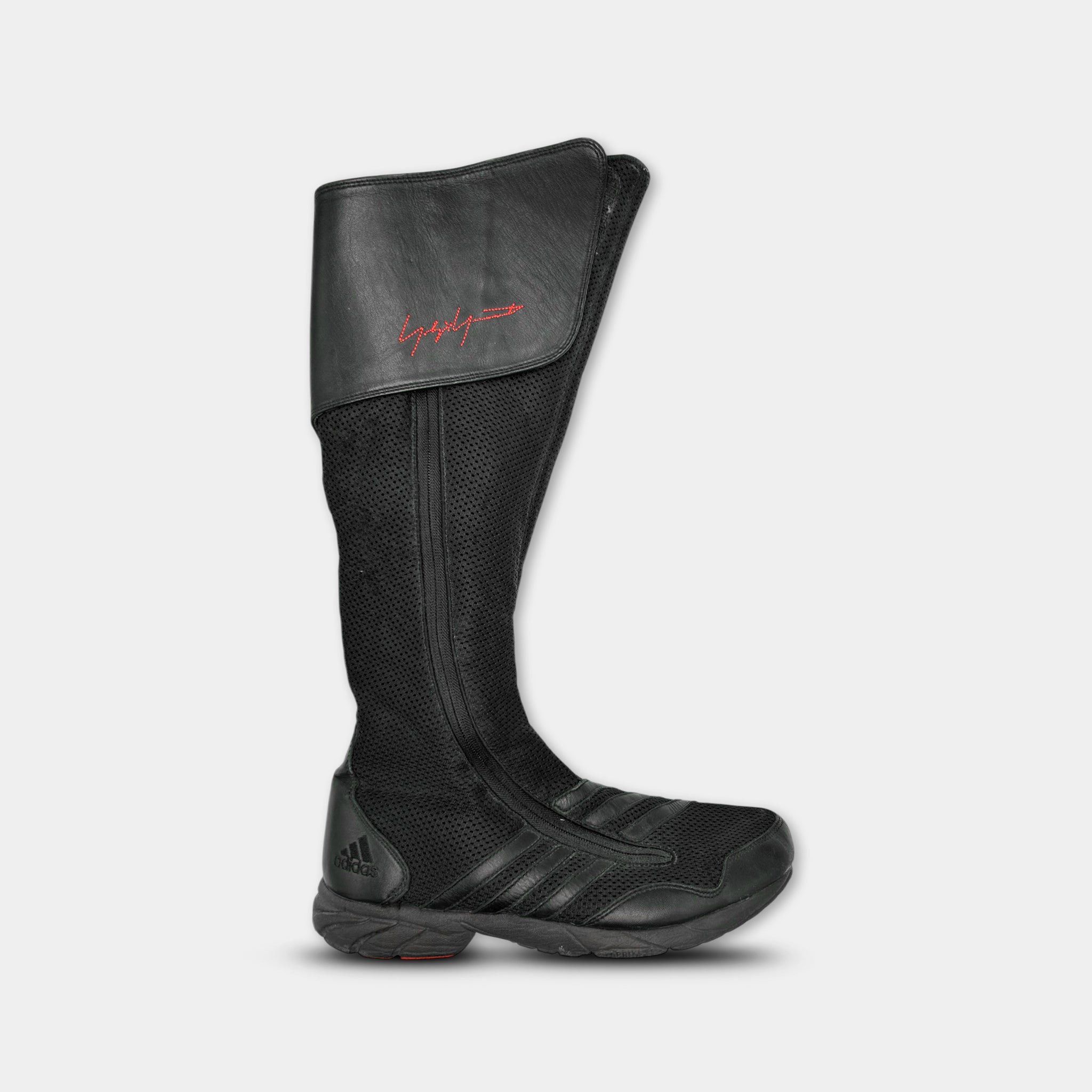 Yohji Yamamoto Adidas x Y-3 Yohji Yamamoto "Regu" Mesh High-Top Knee Boots Size US 7.5 / IT 37.5 - 1 Thumbnail