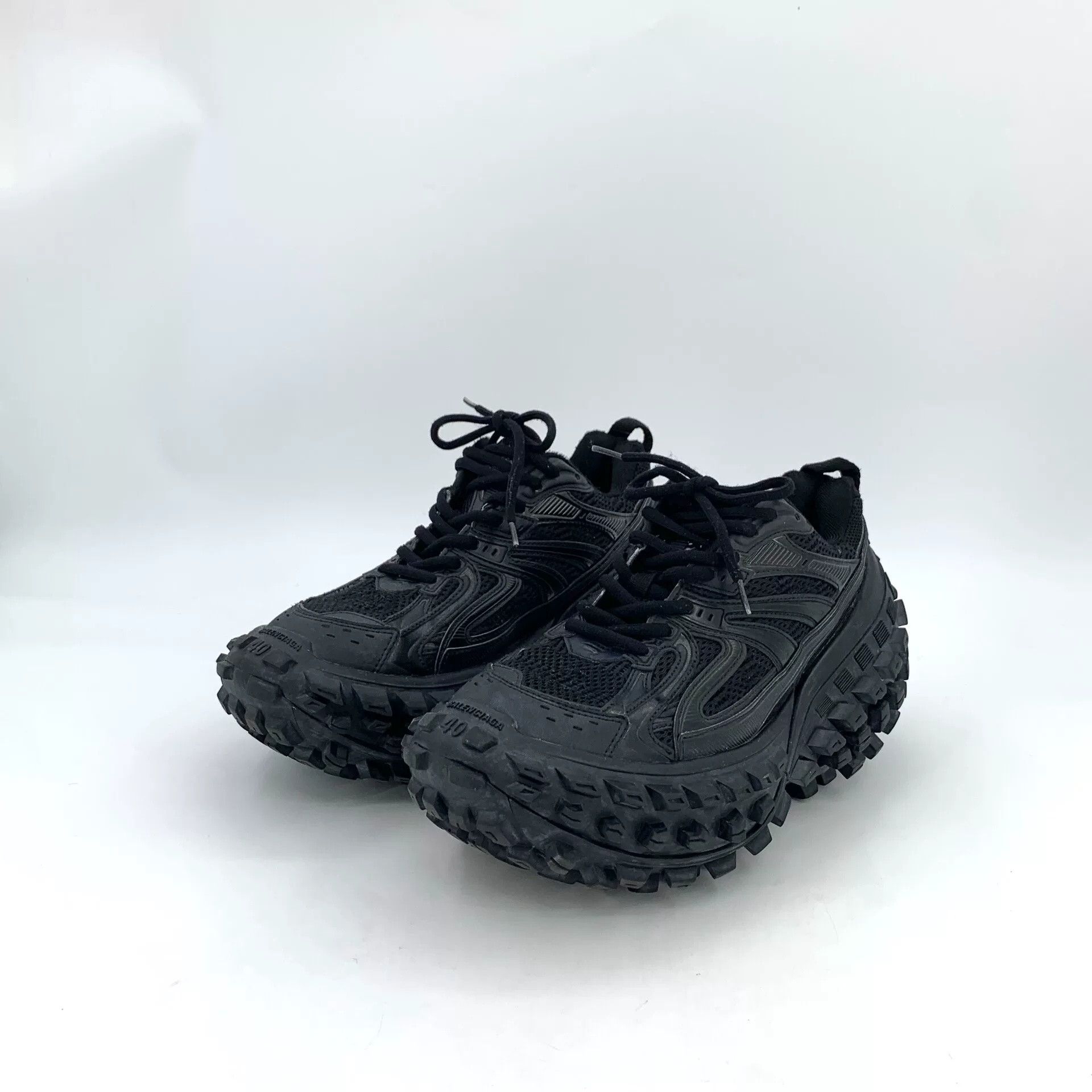Balenciaga Balenciaga Bouncer Black Vintage Thick Sole Shoes Size US 8 / EU 41 - 1 Thumbnail