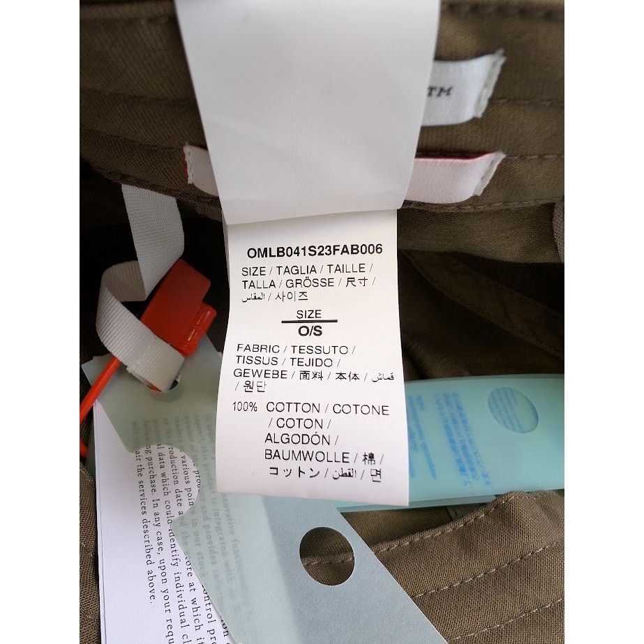 Off-White o1rshd1 Q:2 / Size :OS / Arrow Baseball Cap / Hat Army Green Size ONE SIZE - 5 Thumbnail