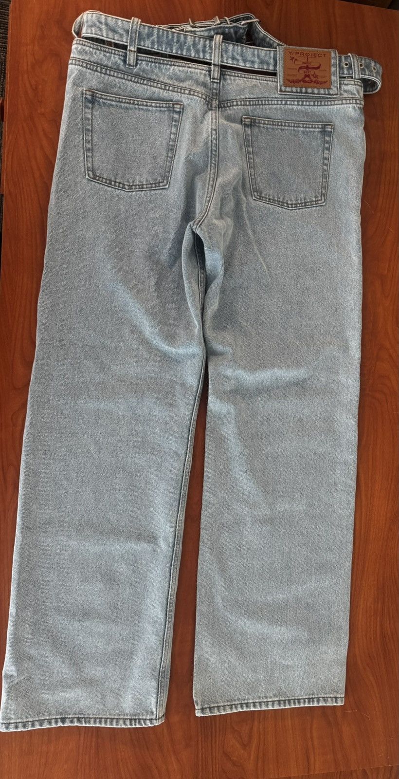 Y/Project Blue Y-Belt Jeans Size US 31 - 3 Thumbnail