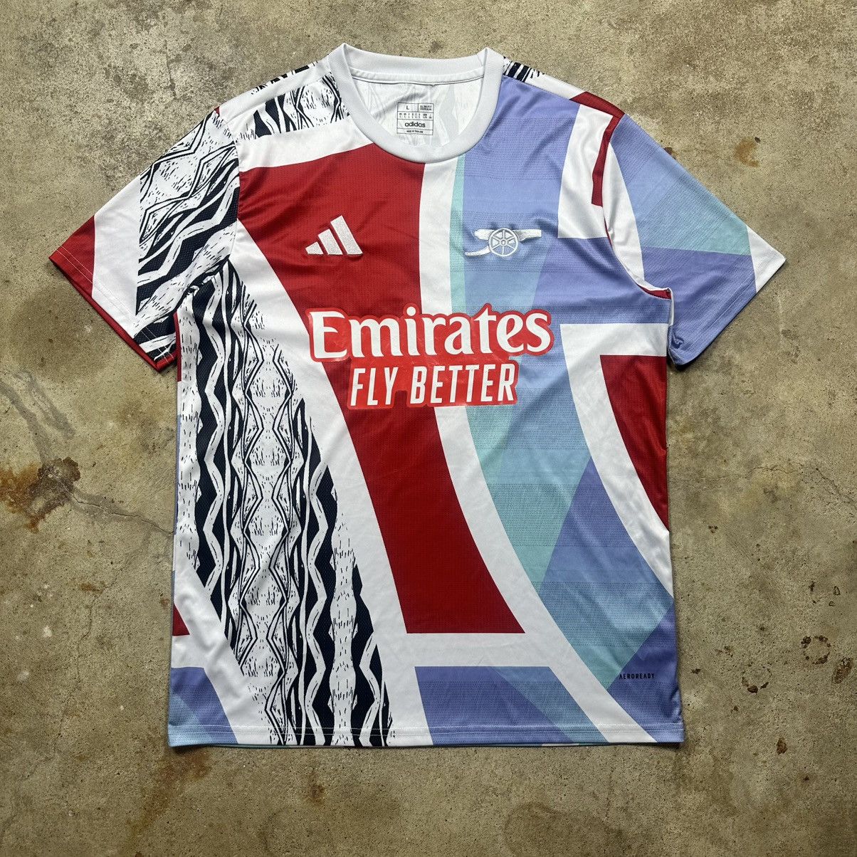Adidas Arsenal Premier League Saka Pre-Match Jersey Size L