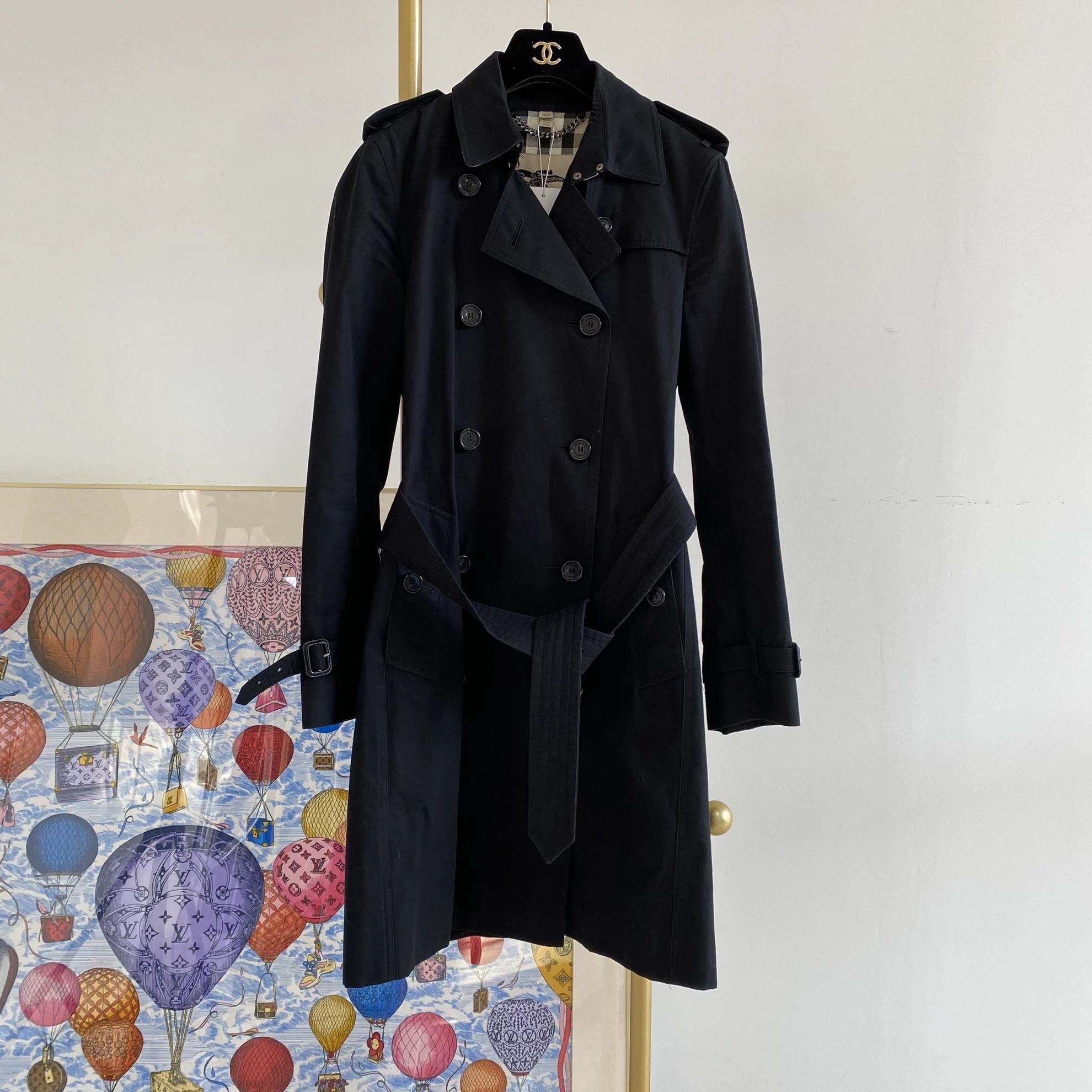 Burberry Burberry Black Trench Coat UK6 Size XS / US 0-2 / IT 36-38 - 1 Thumbnail