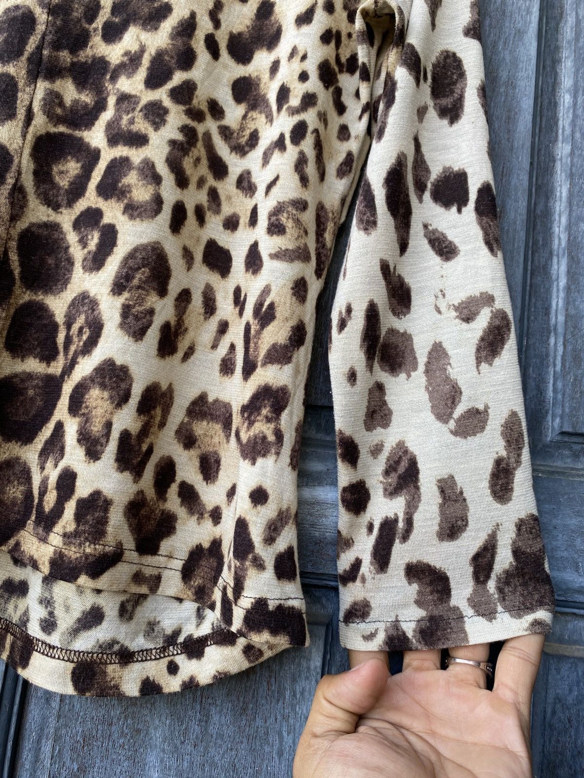 Vintage Vintage Boho Chic Ruffle Leopard Pussy Bow Blouse Japanese Size M / US 6-8 / IT 42-44 - 15 Thumbnail