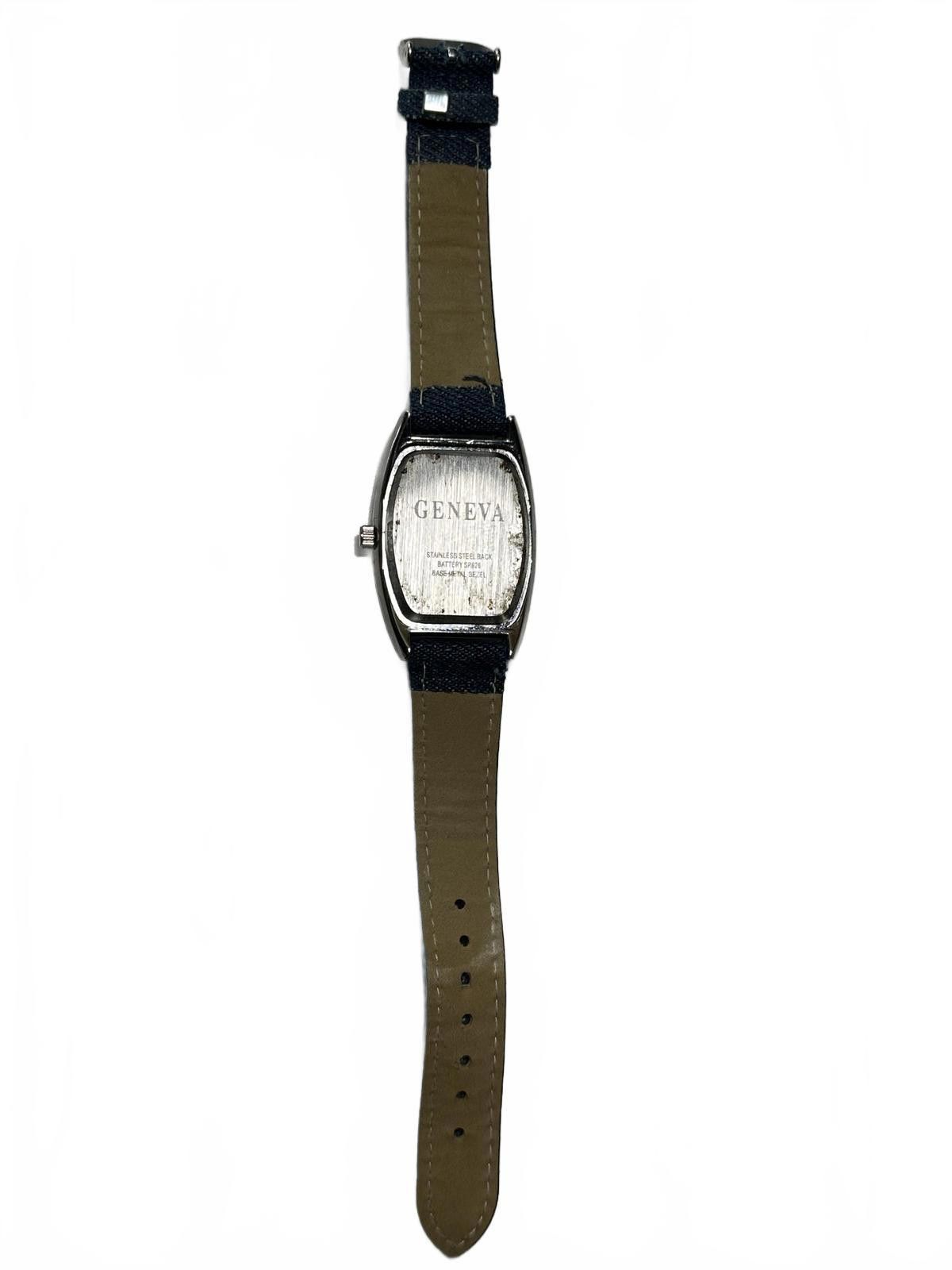 Geneva Geneva Quartz Watch with Denim Strap Size ONE SIZE - 3 Thumbnail